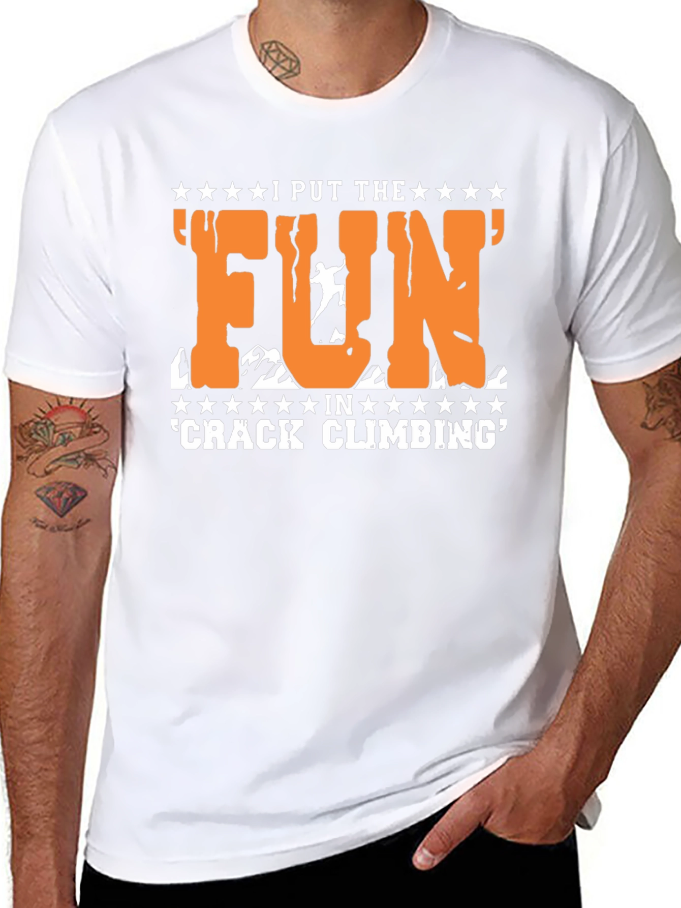 Crack Climbing Fun T-Shirt - Mountain Adventure Tee