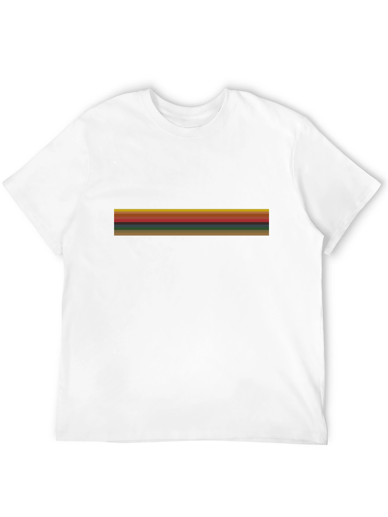 Striped Graphic Black T-Shirt