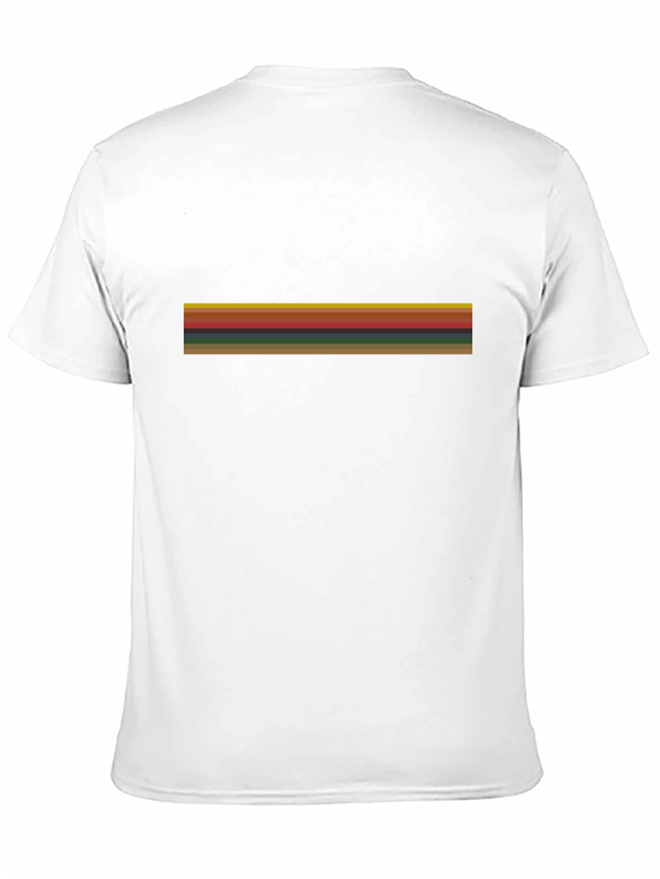 Striped Graphic Black T-Shirt