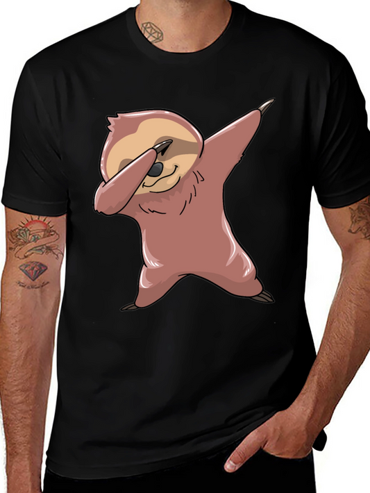 Dabbing Sloth Graphic Tee - Funny & Trendy!