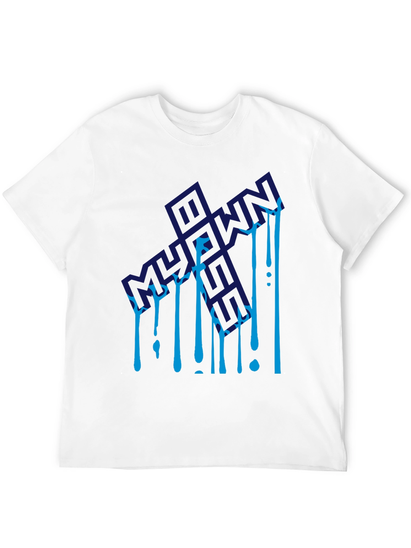 Mens Black Graphic Tee - Bold Design