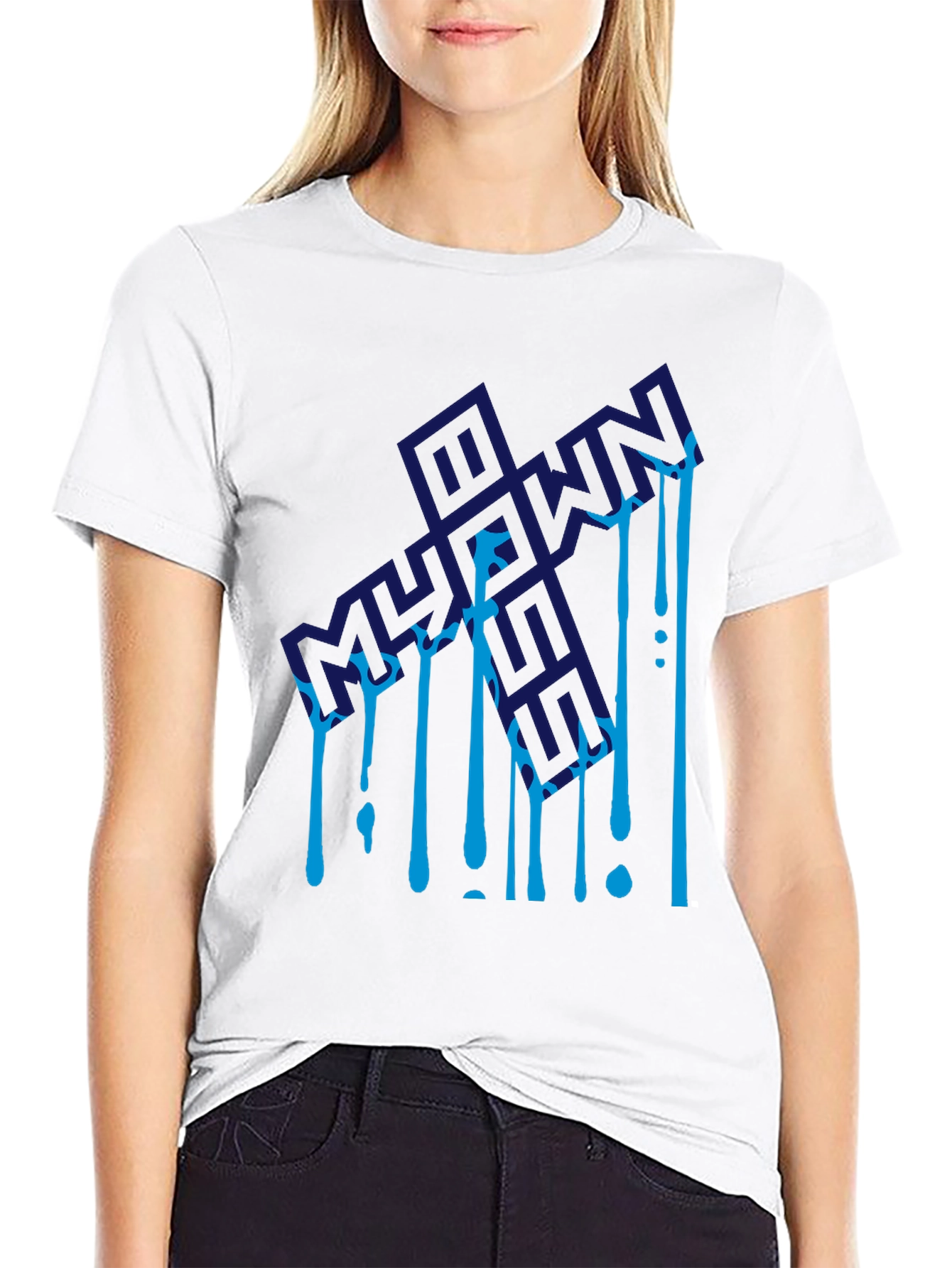 Mens Black Graphic Tee - Bold Design