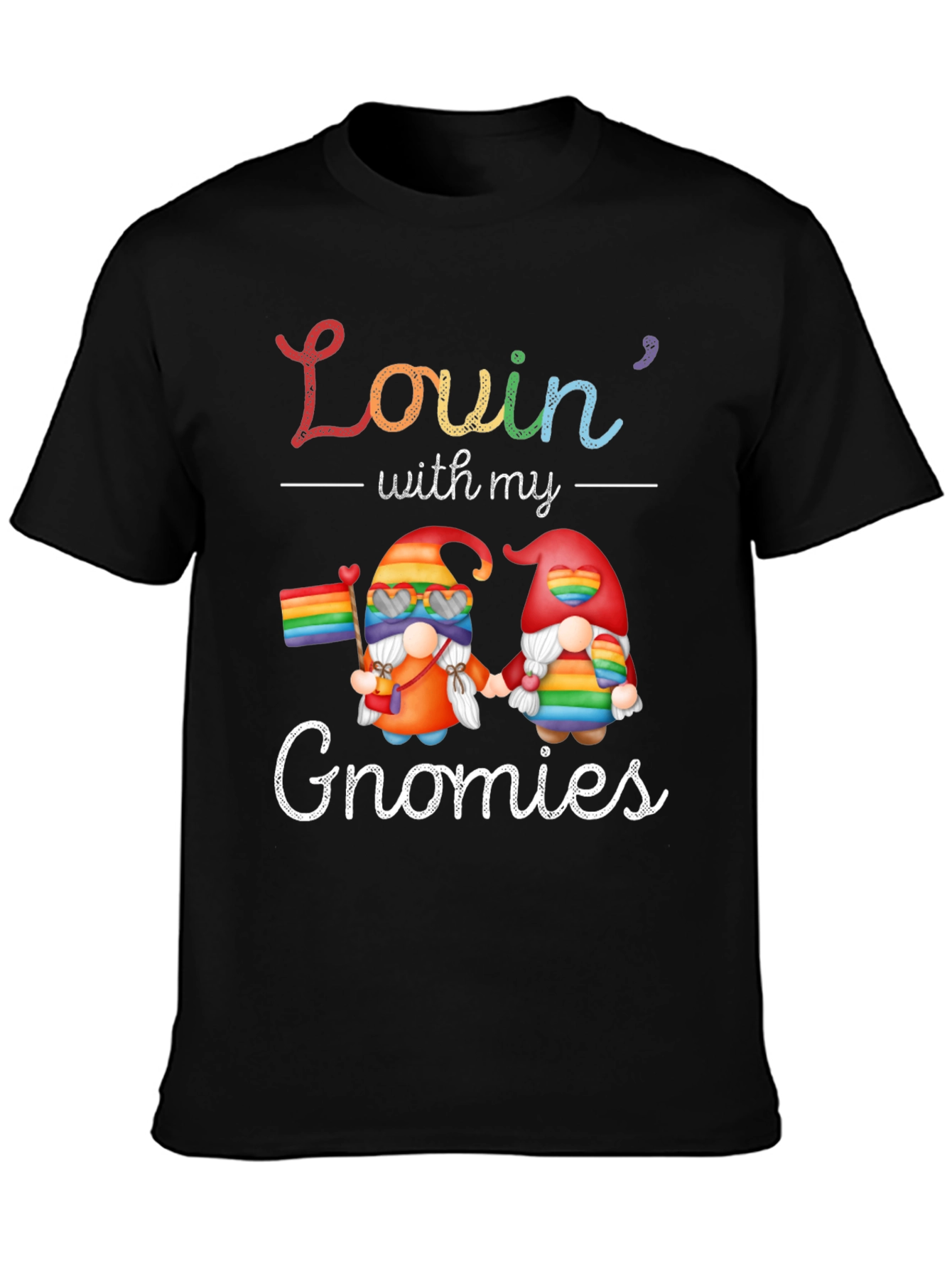 Lovin With My Gnomies Pride T-Shirt