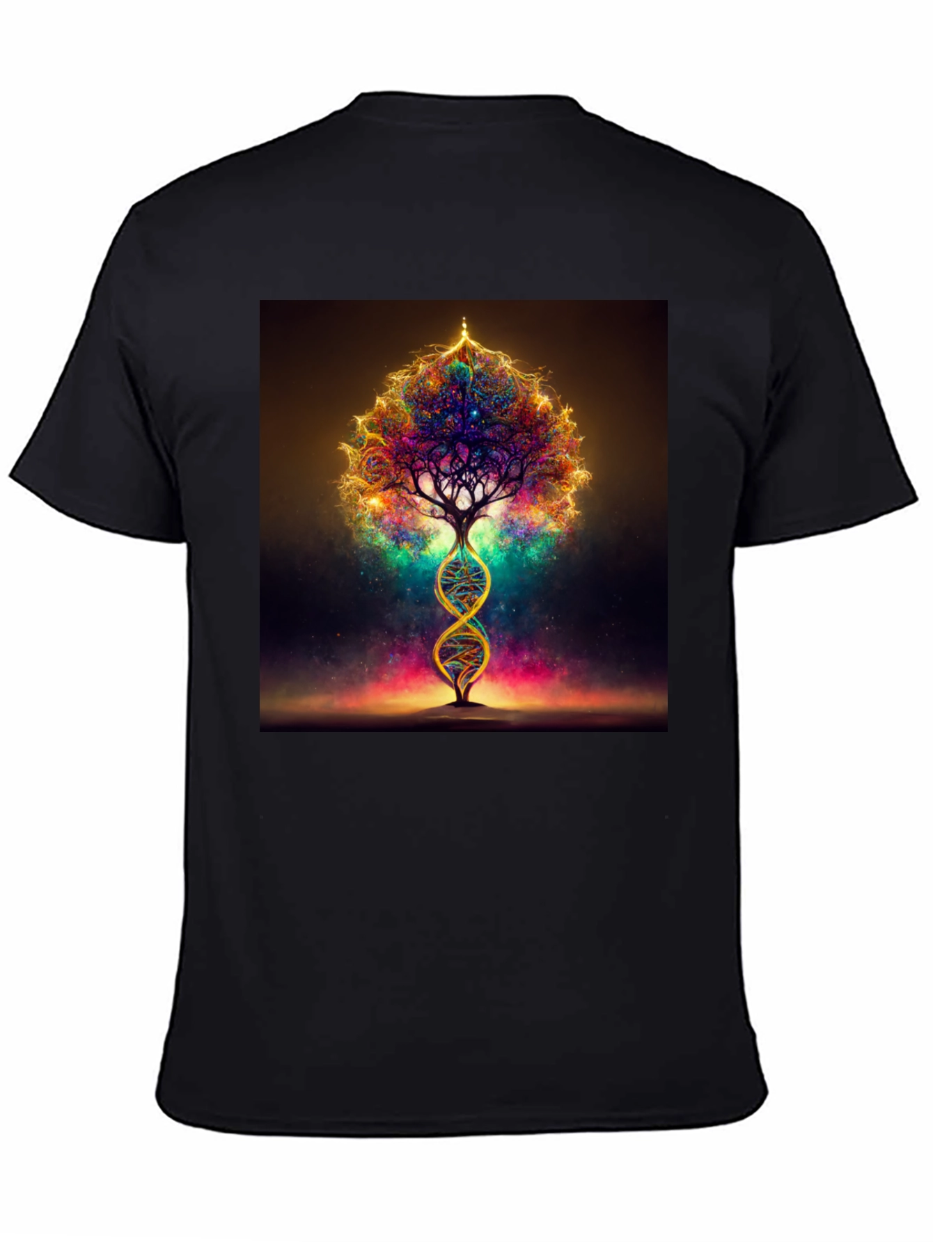 DNA Tree of Life Black T-Shirt