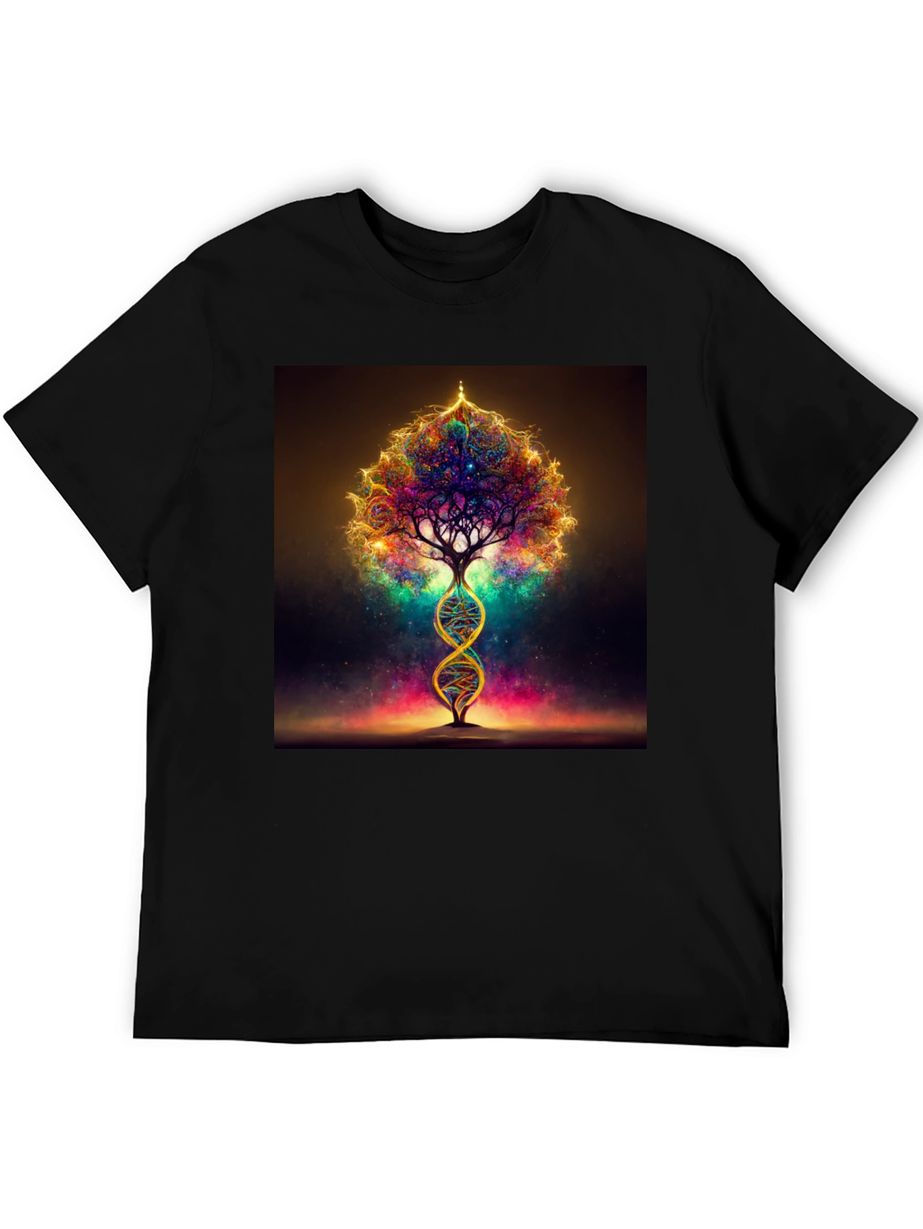 DNA Tree of Life Black T-Shirt