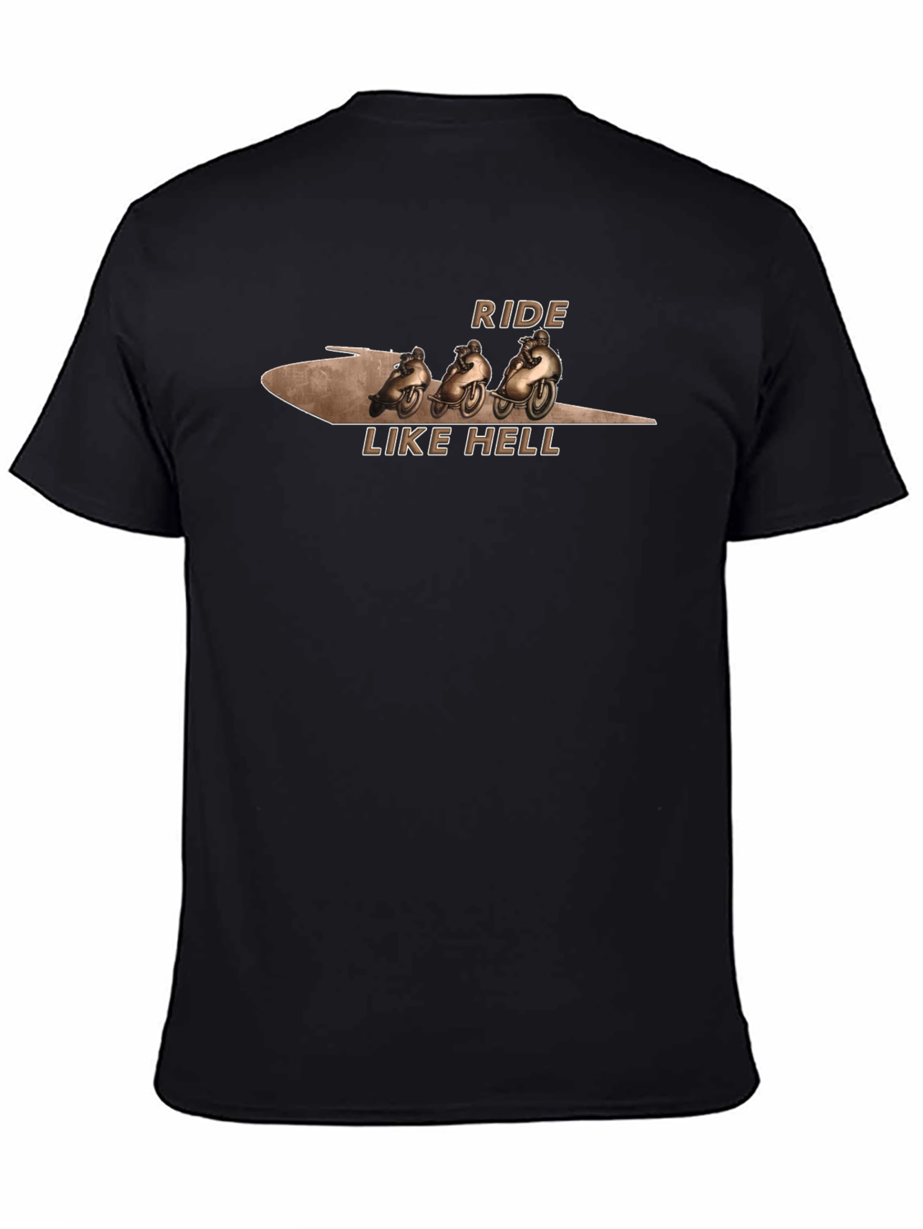 Ride Like Hell Black Graphic T-Shirt