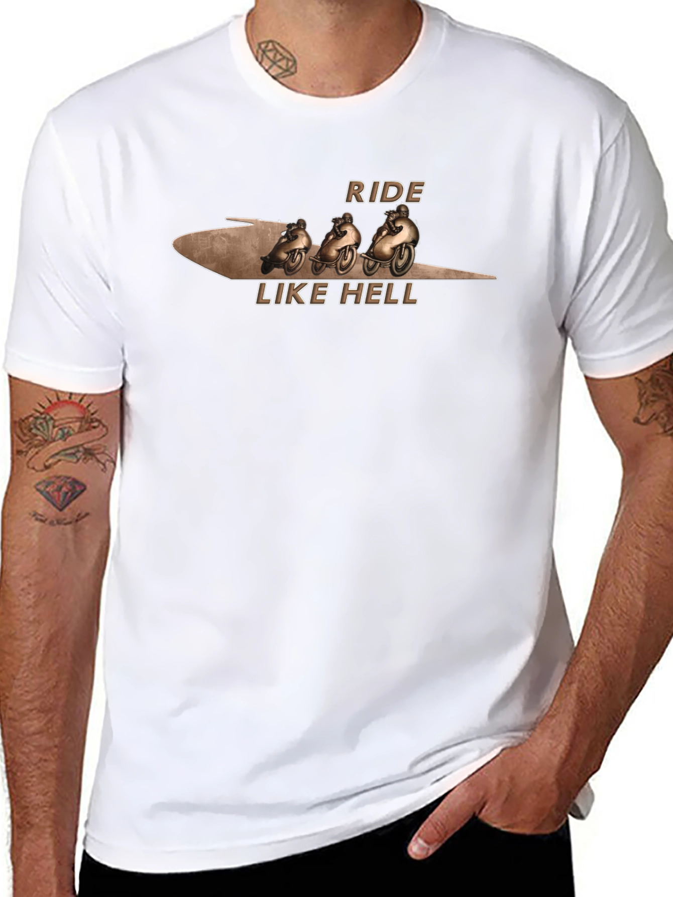 Ride Like Hell Black Graphic T-Shirt