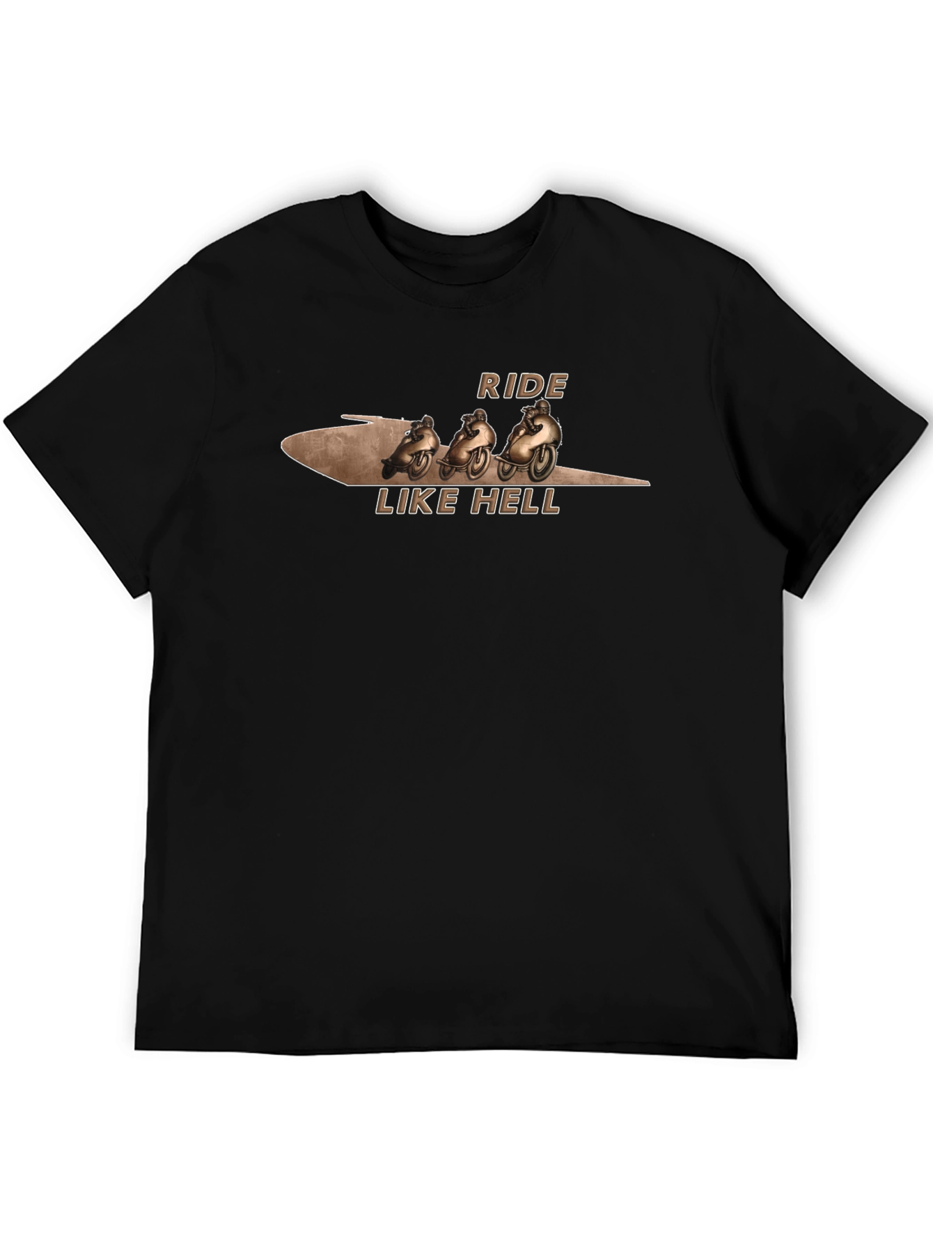 Ride Like Hell Black Graphic T-Shirt