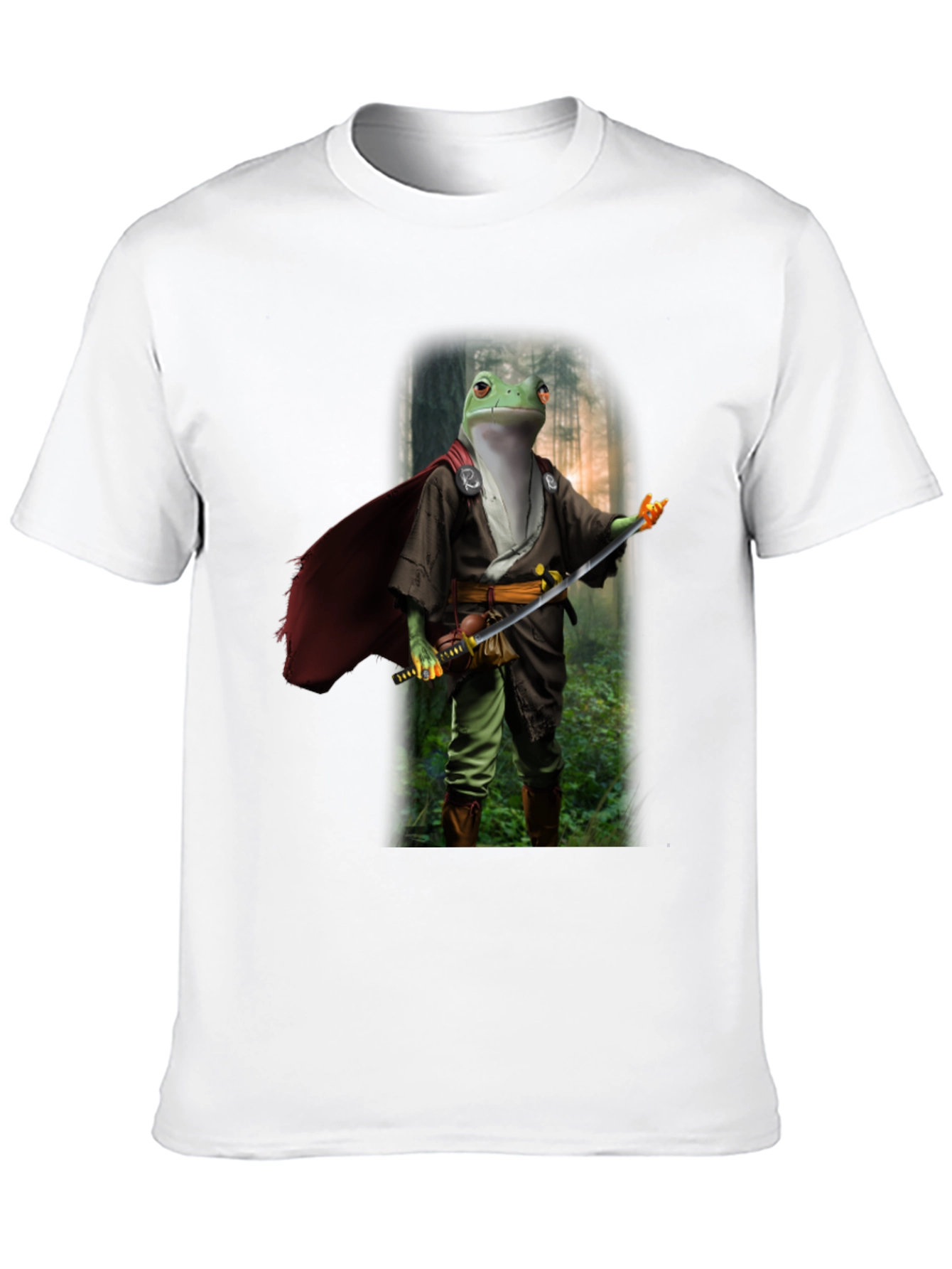 Frog Samurai T-Shirt - Cool Graphic Tee