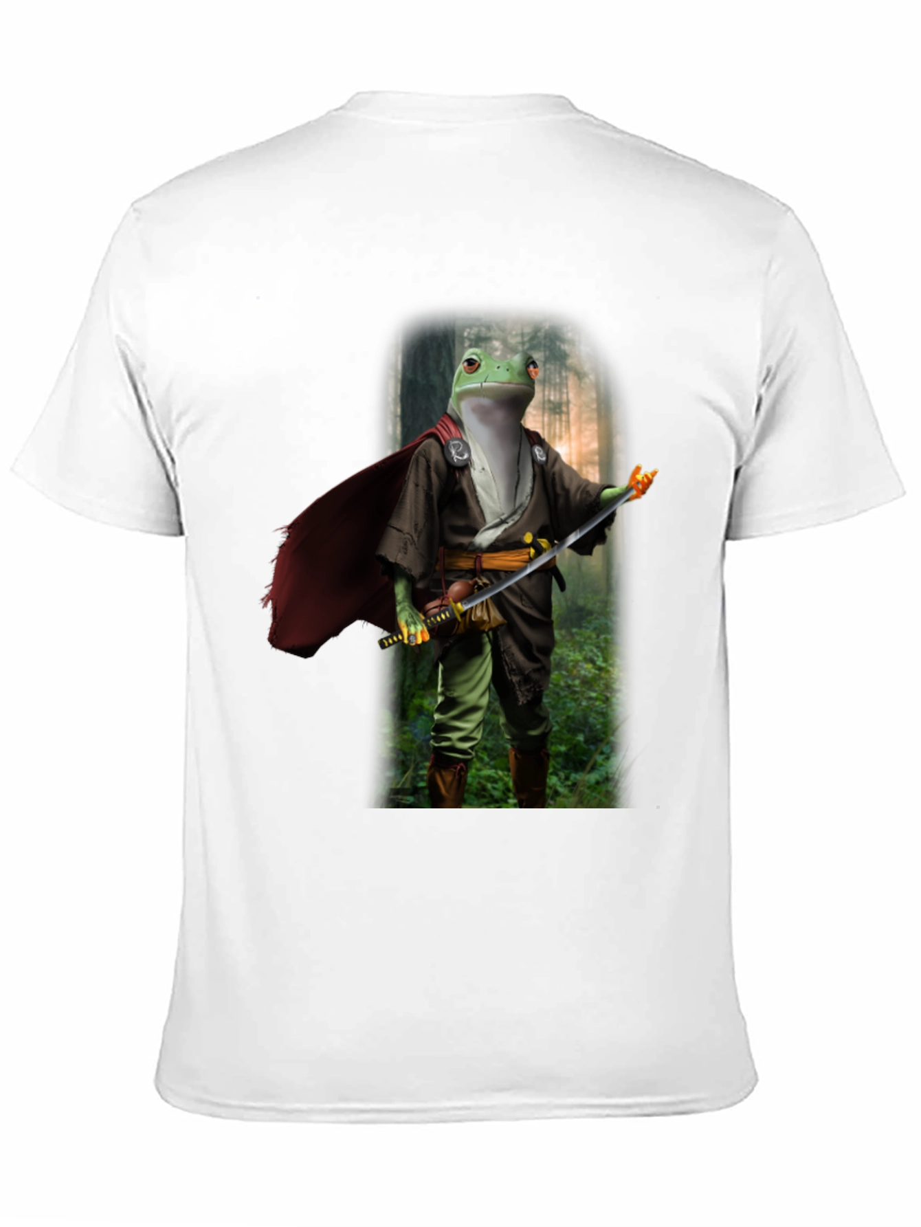 Frog Samurai T-Shirt - Cool Graphic Tee
