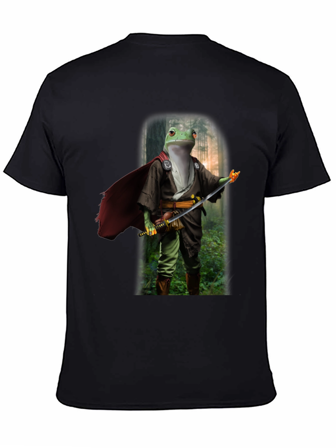 Frog Samurai T-Shirt - Cool Graphic Tee
