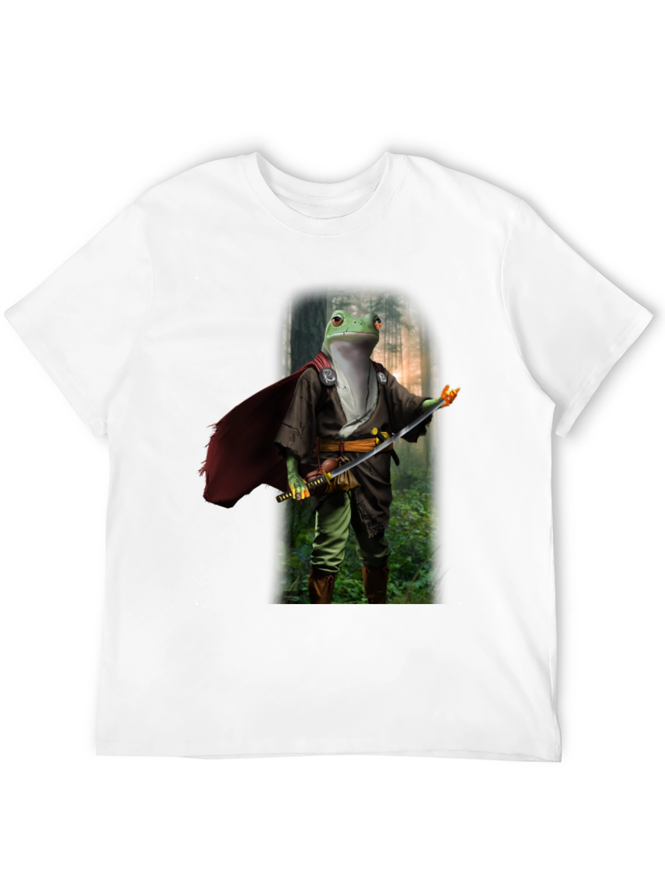 Frog Samurai T-Shirt - Cool Graphic Tee