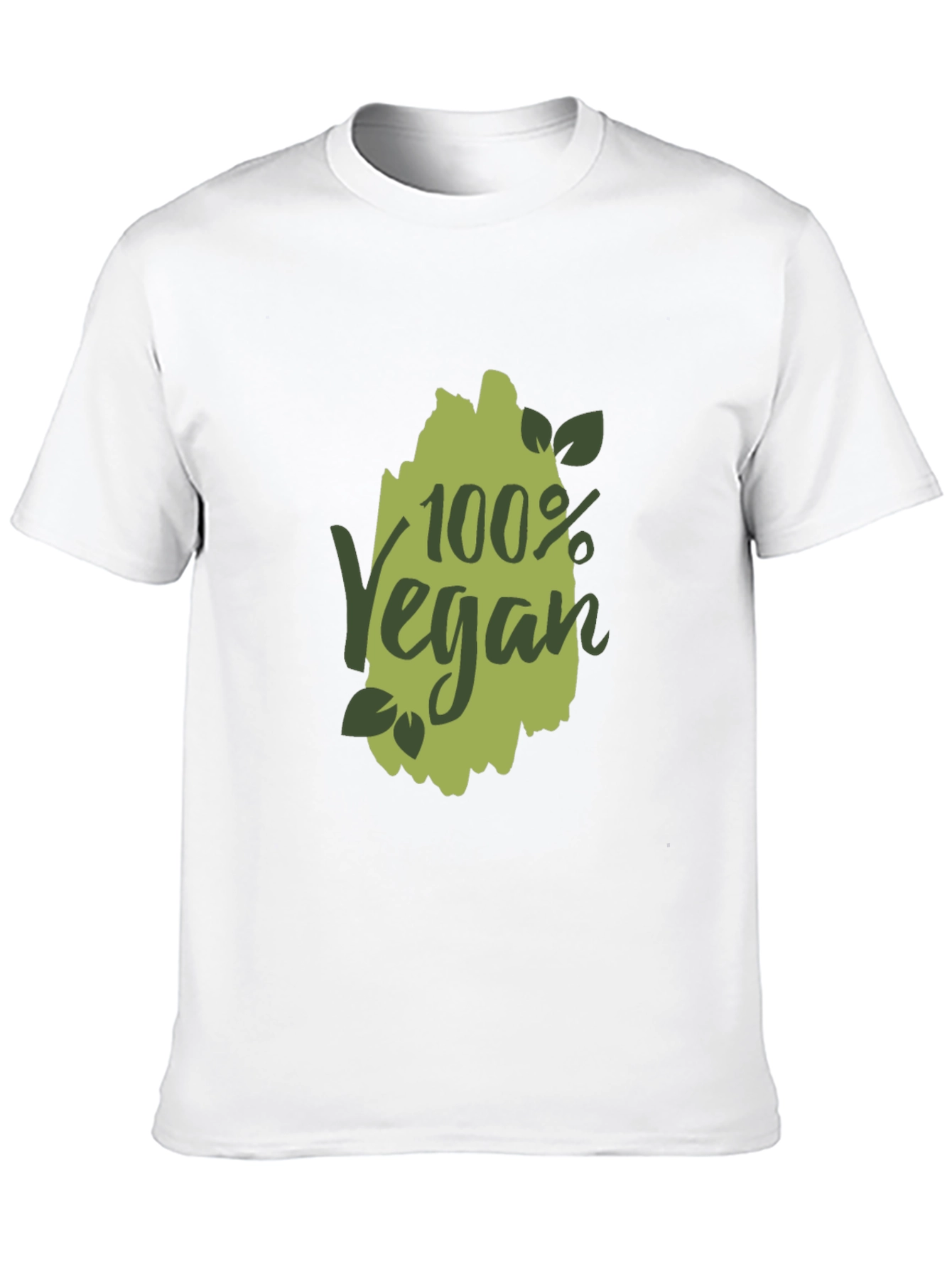 100% Vegan Graphic T-Shirt - Black
