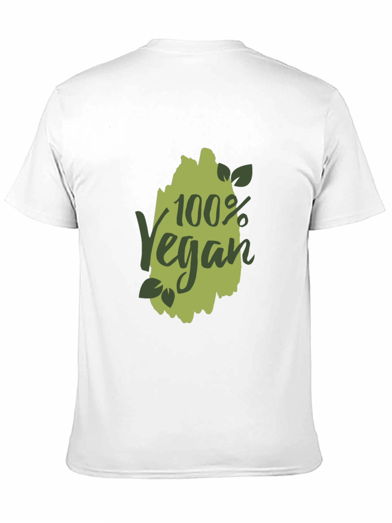 100% Vegan Graphic T-Shirt - Black