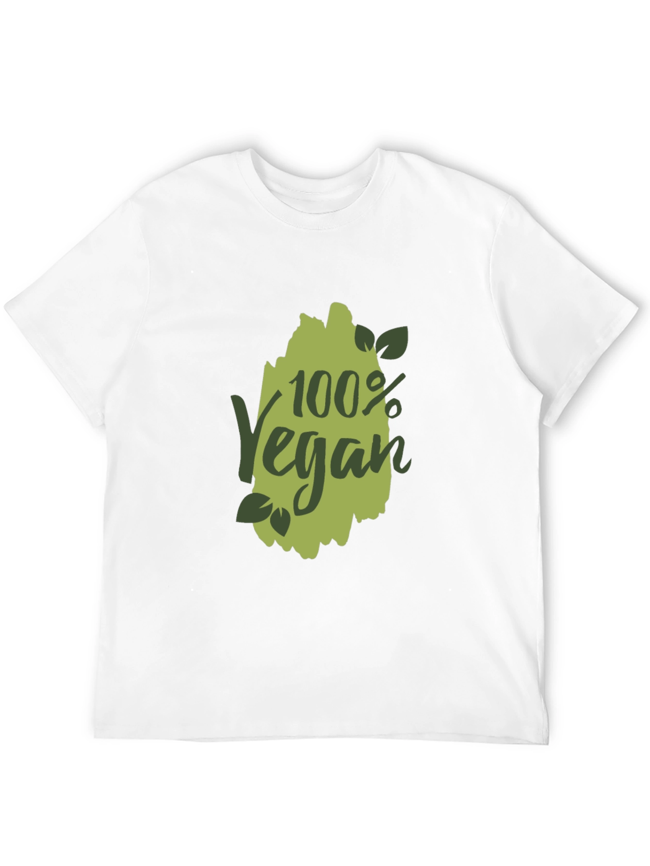 100% Vegan Graphic T-Shirt - Black