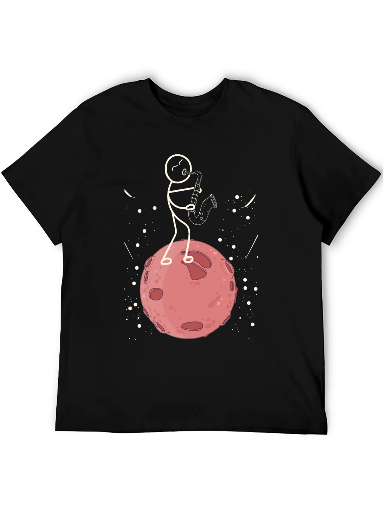 Stick Figure Saxophone Player T-Shirt
