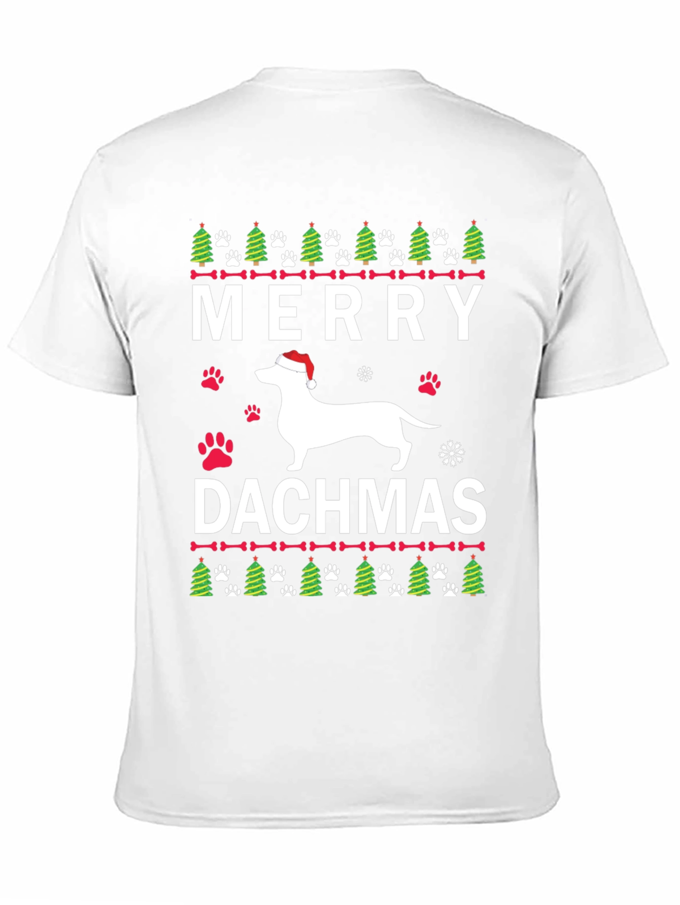 Merry Dachsmas Dachshund Christmas T-Shirt