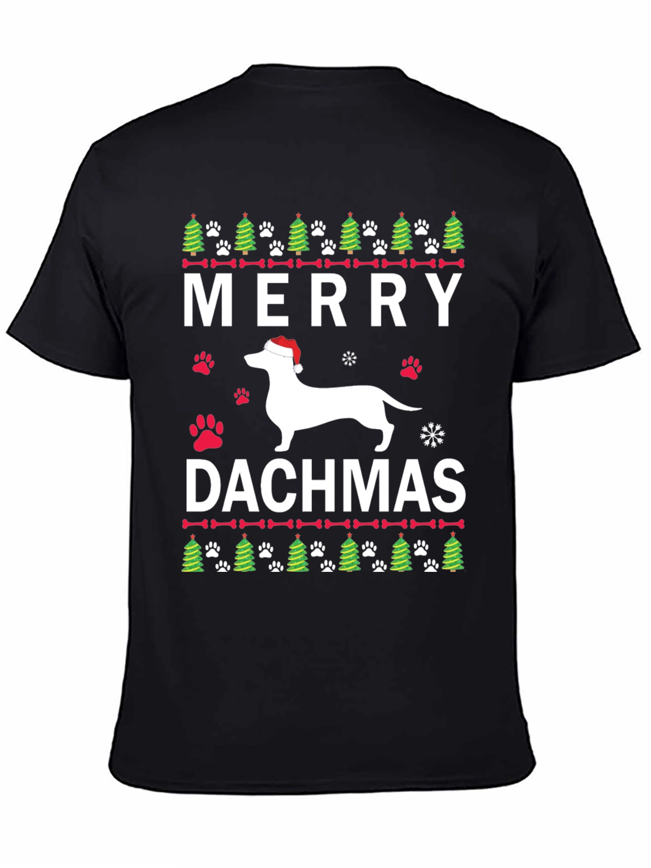 Merry Dachsmas Dachshund Christmas T-Shirt