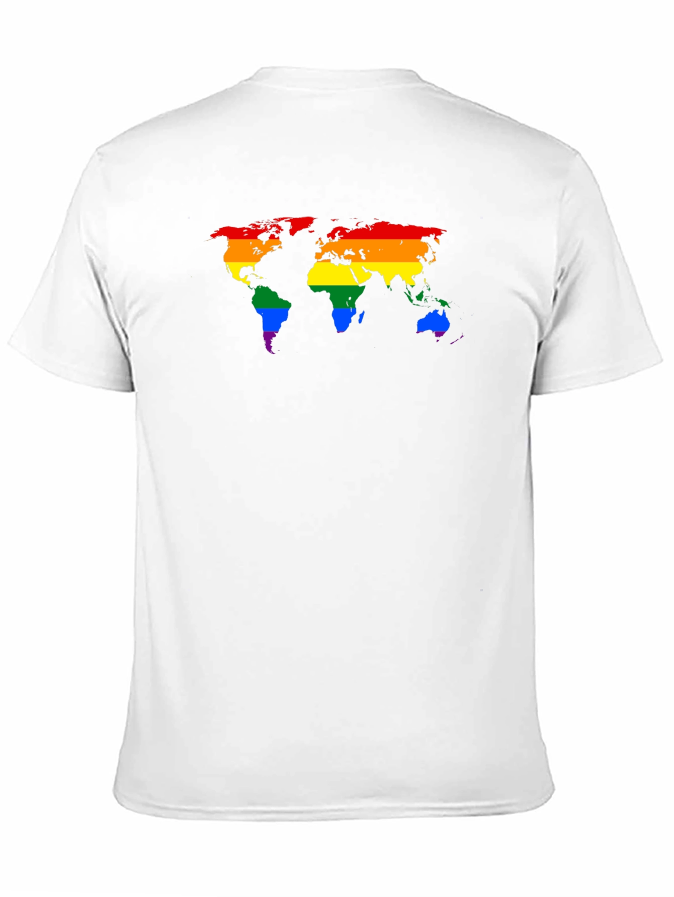 Pride World Map Black T-Shirt