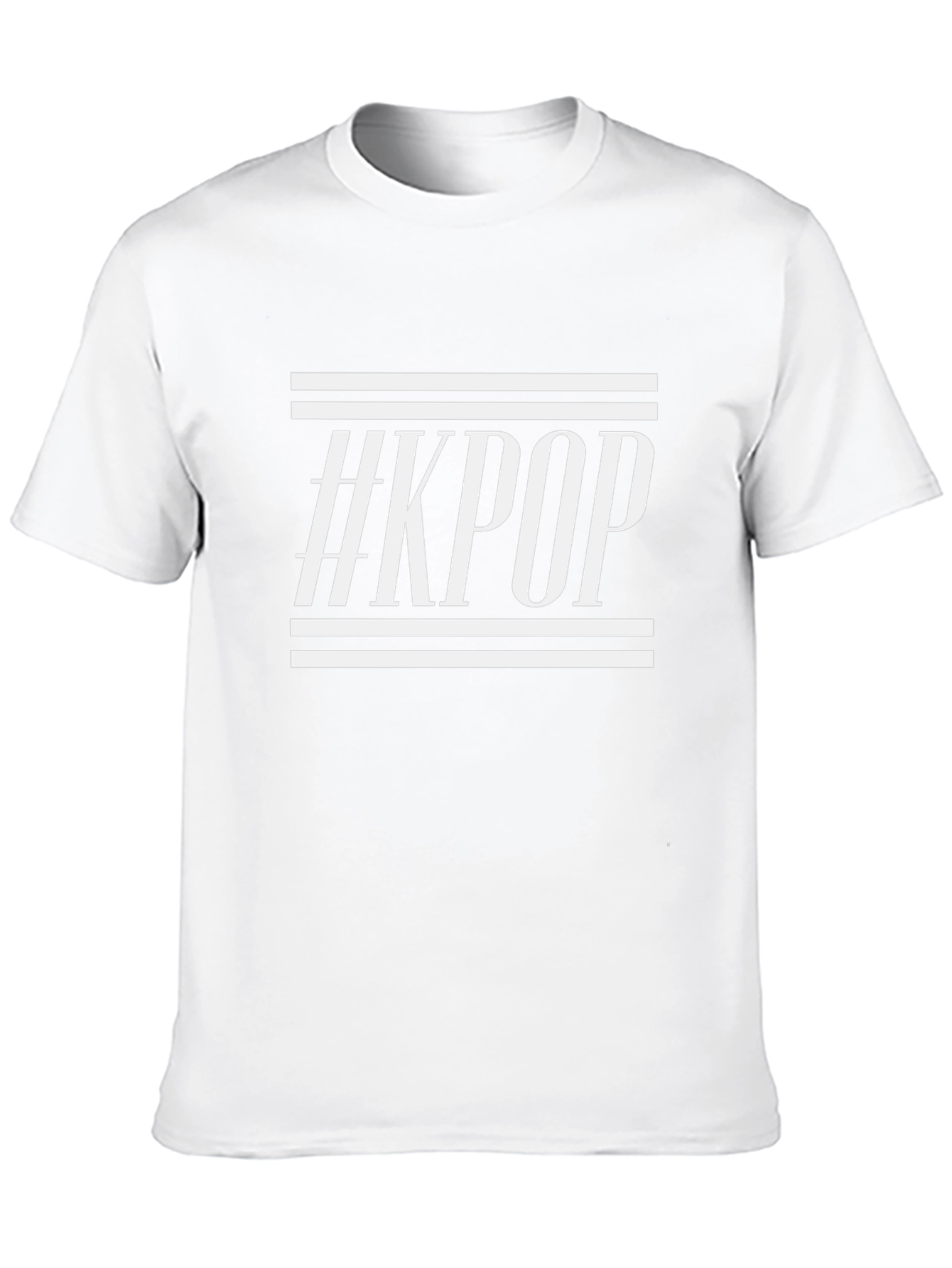 Stylish #KPOP Black Graphic Tee