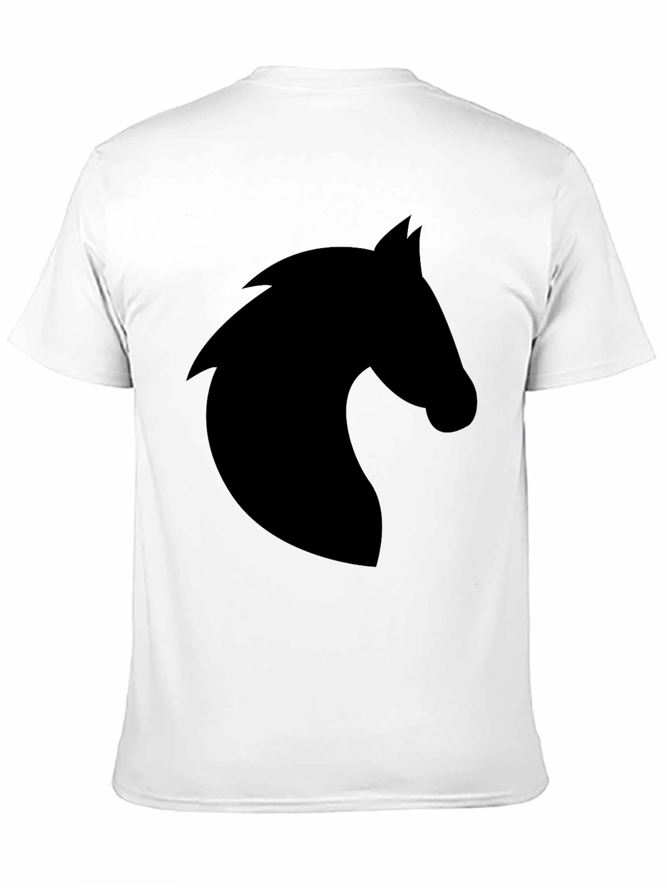 Mens Black Horse Silhouette Graphic Tee