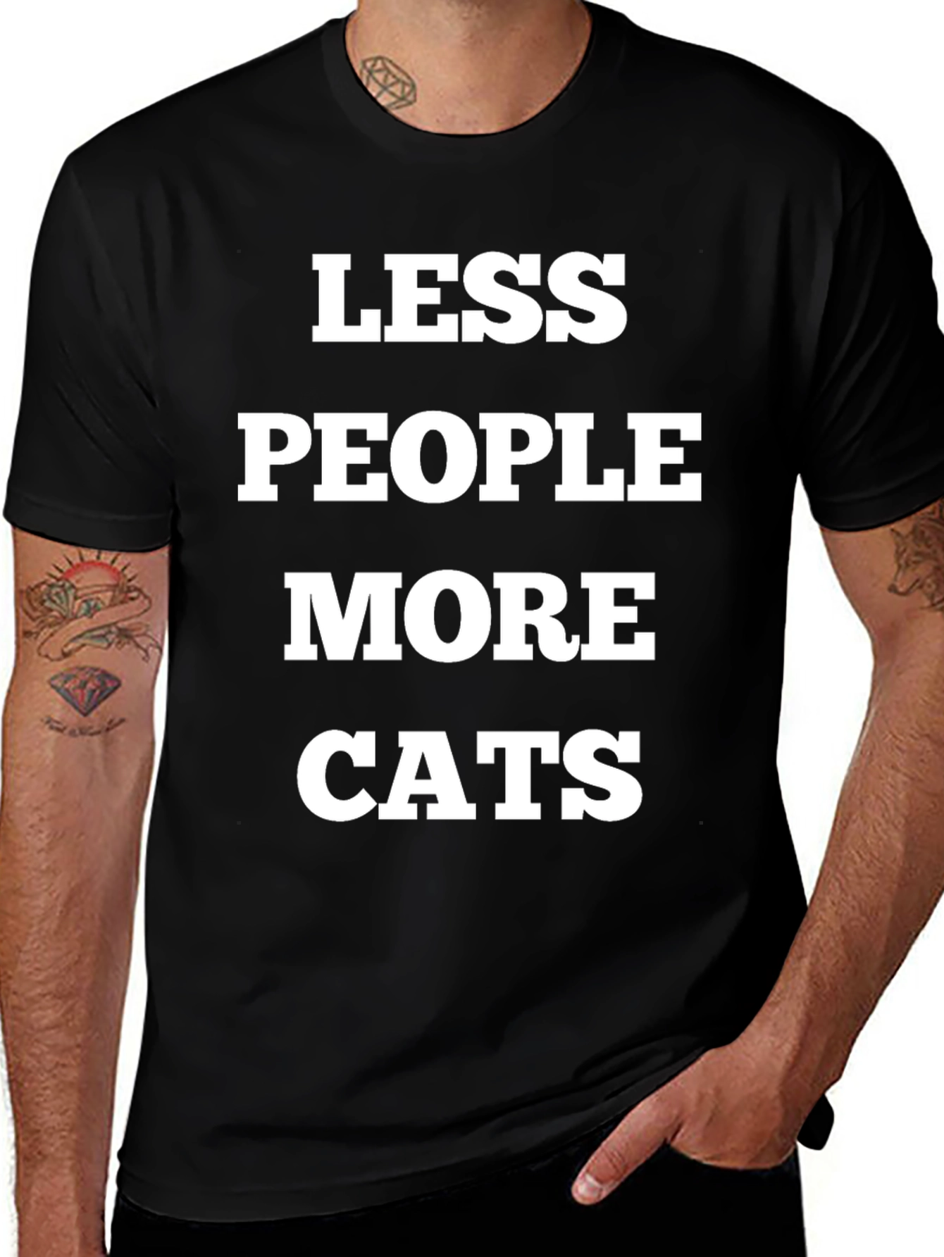 Less People More Cats T-Shirt