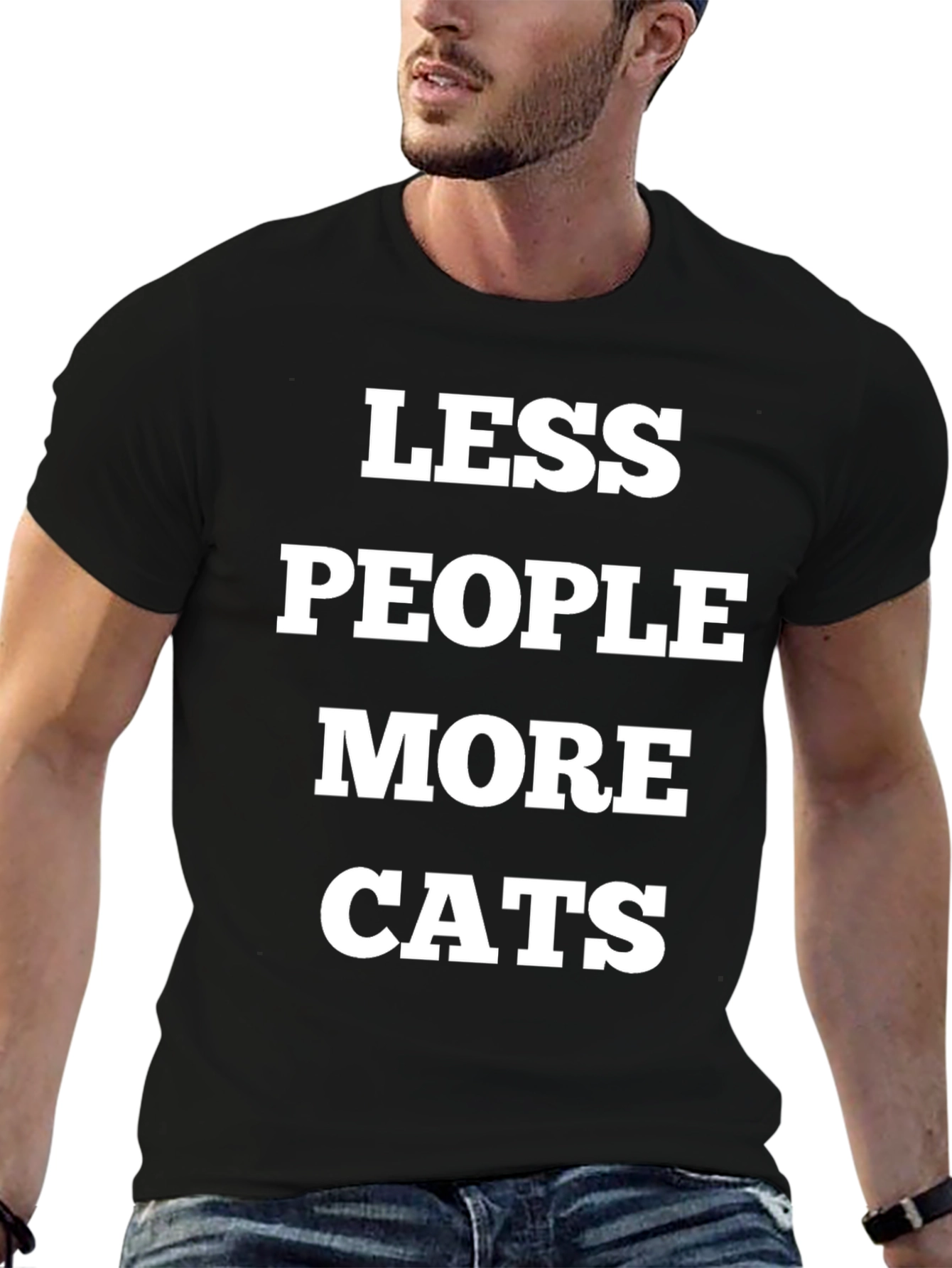 Less People More Cats T-Shirt