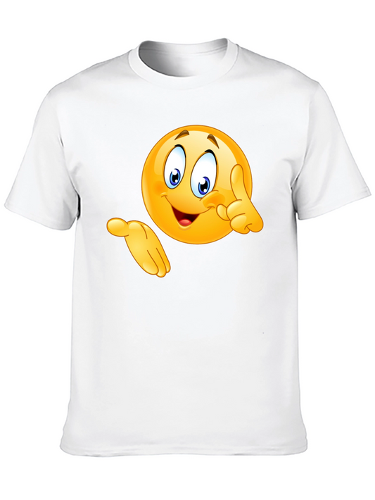 Emoji Graphic Black T-Shirt - Fun & Casual