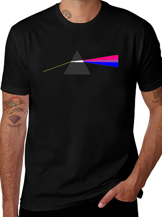 Bisexual Pride Rainbow T-Shirt Dark Side