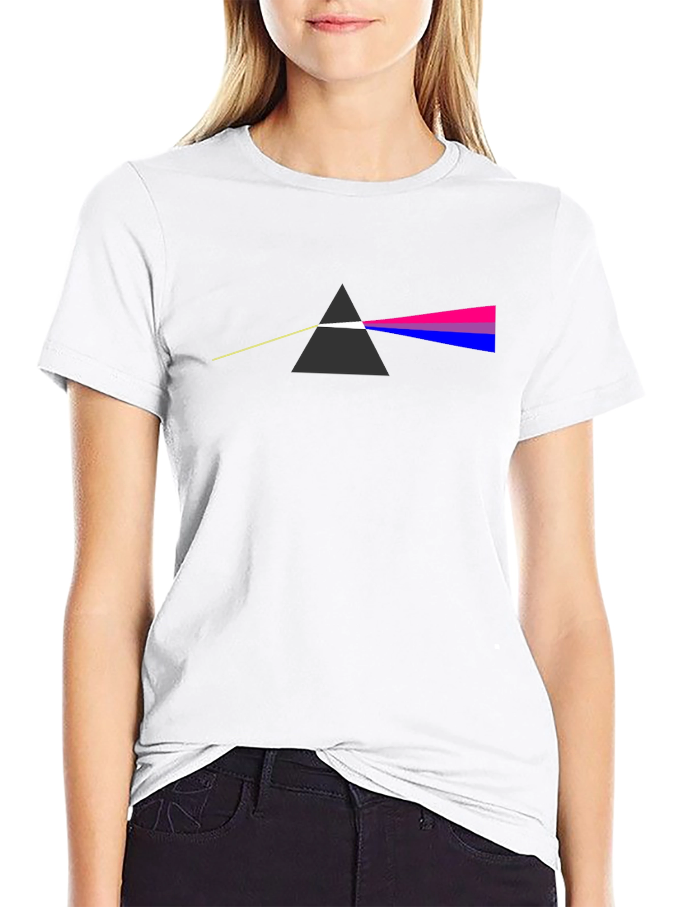 Bisexual Pride Rainbow T-Shirt Dark Side