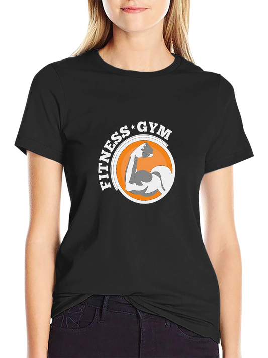 Fitness Gym Black Graphic T-Shirt
