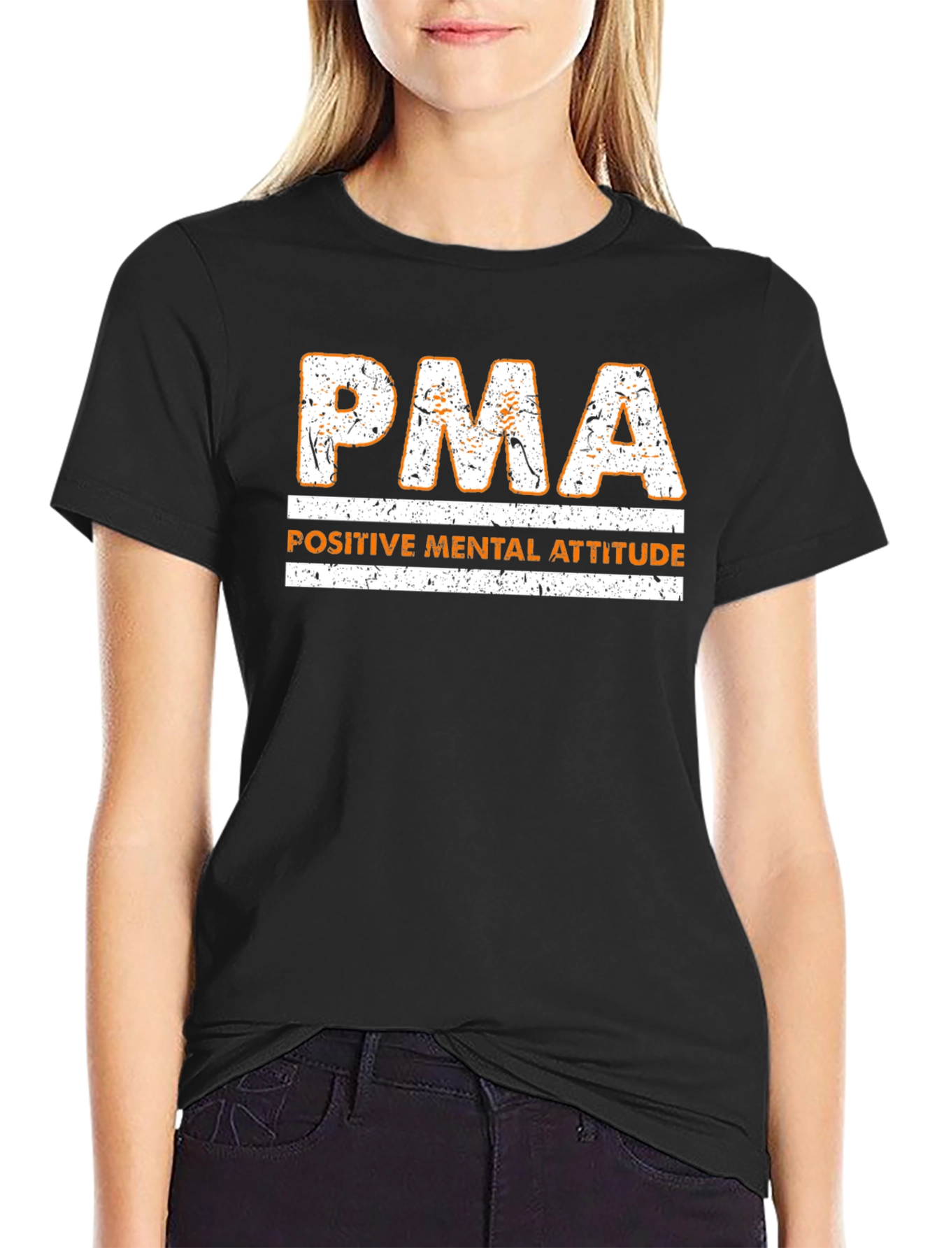 PMA Positive Mental Attitude Graphic T-Shirt