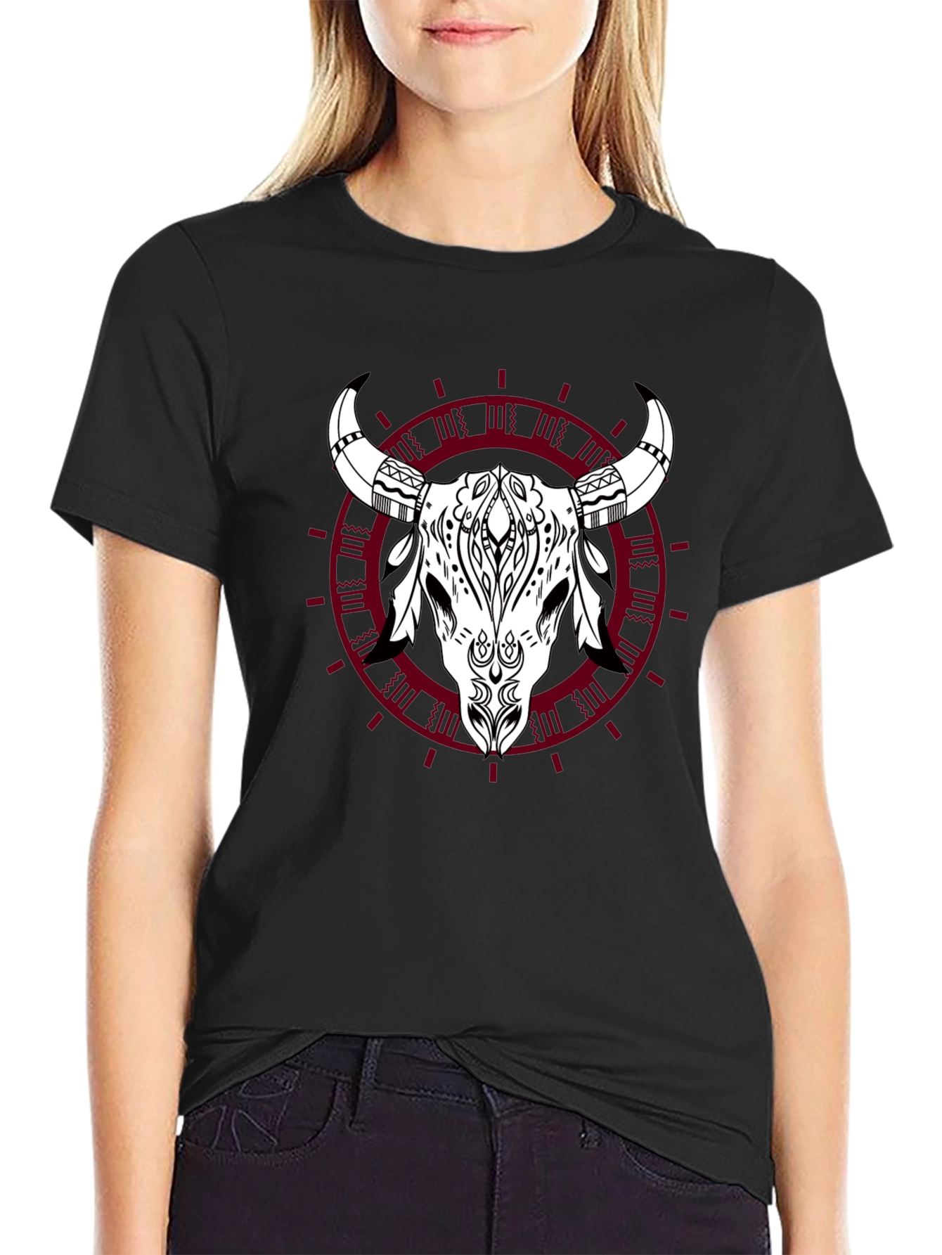 Bull Skull Graphic Tee - Urban Edge