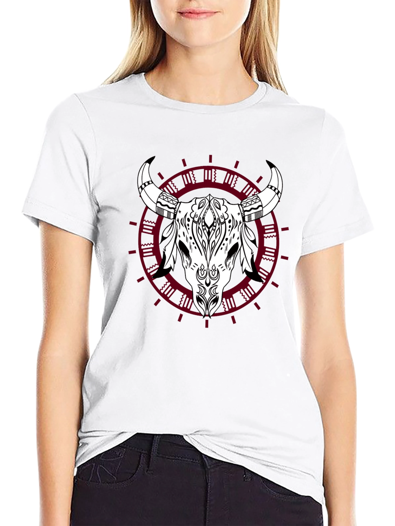 Bull Skull Graphic Tee - Urban Edge