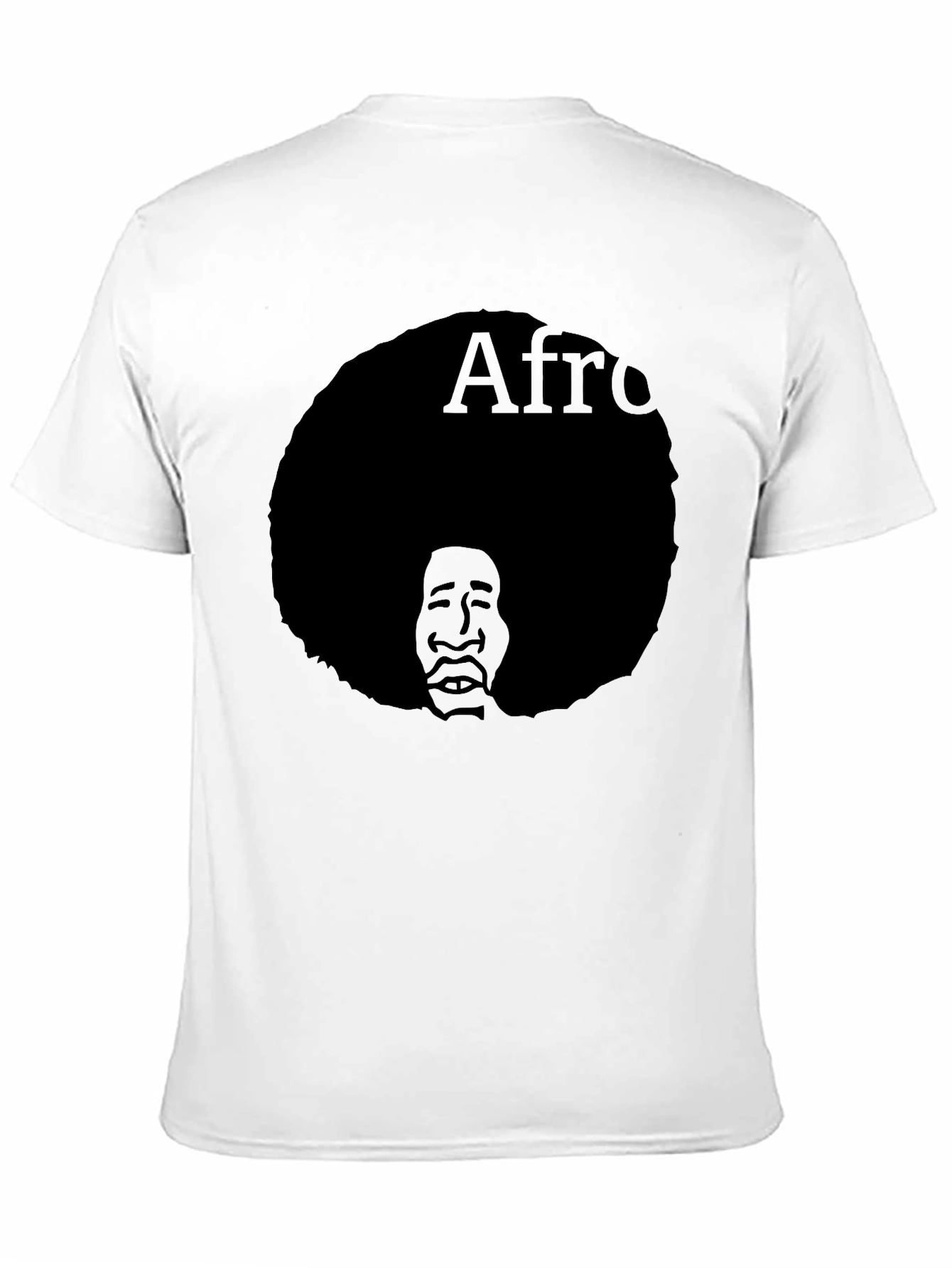 Afro Silhouette Graphic T-Shirt - Classic Black Tee