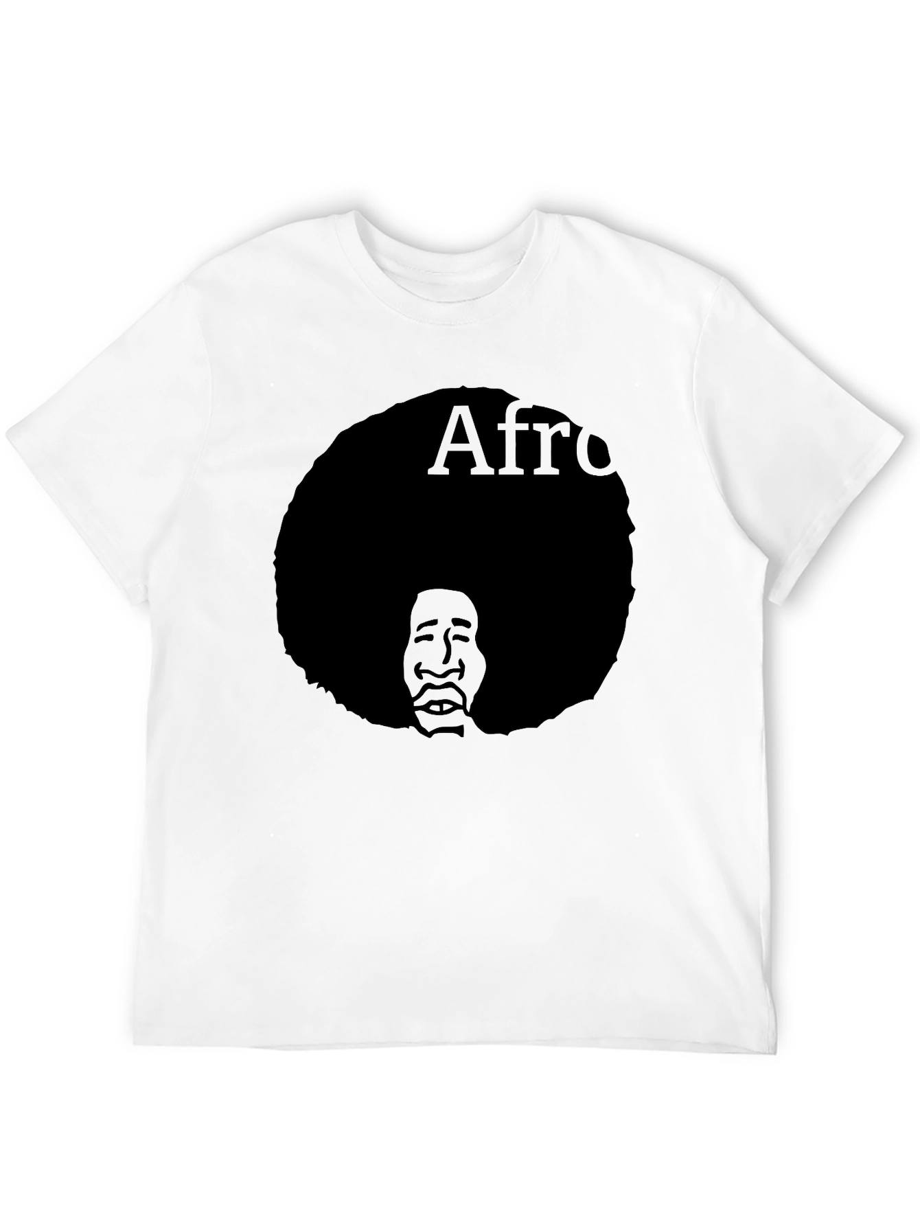 Afro Silhouette Graphic T-Shirt - Classic Black Tee