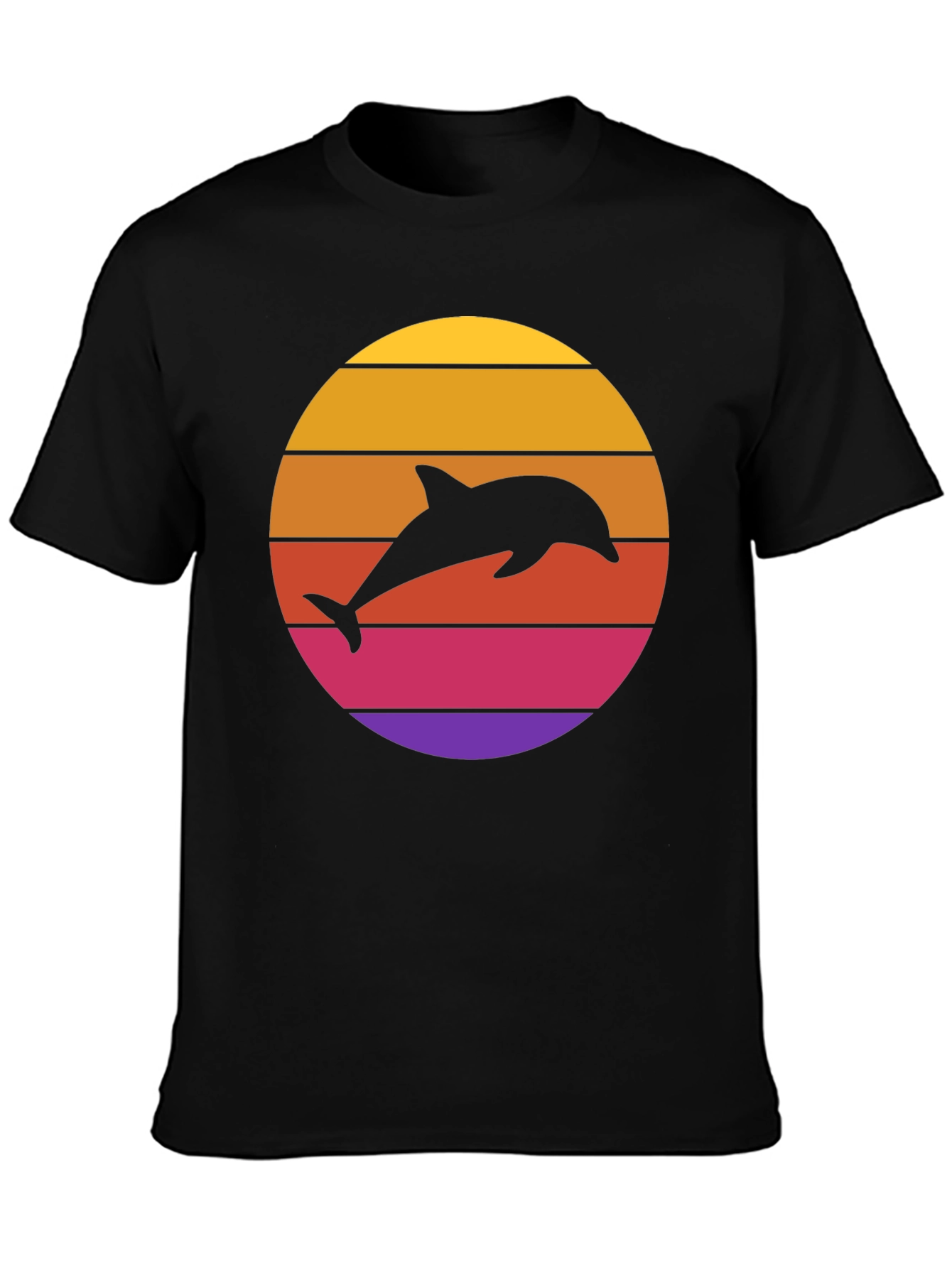Retro Dolphin Sunset Tee