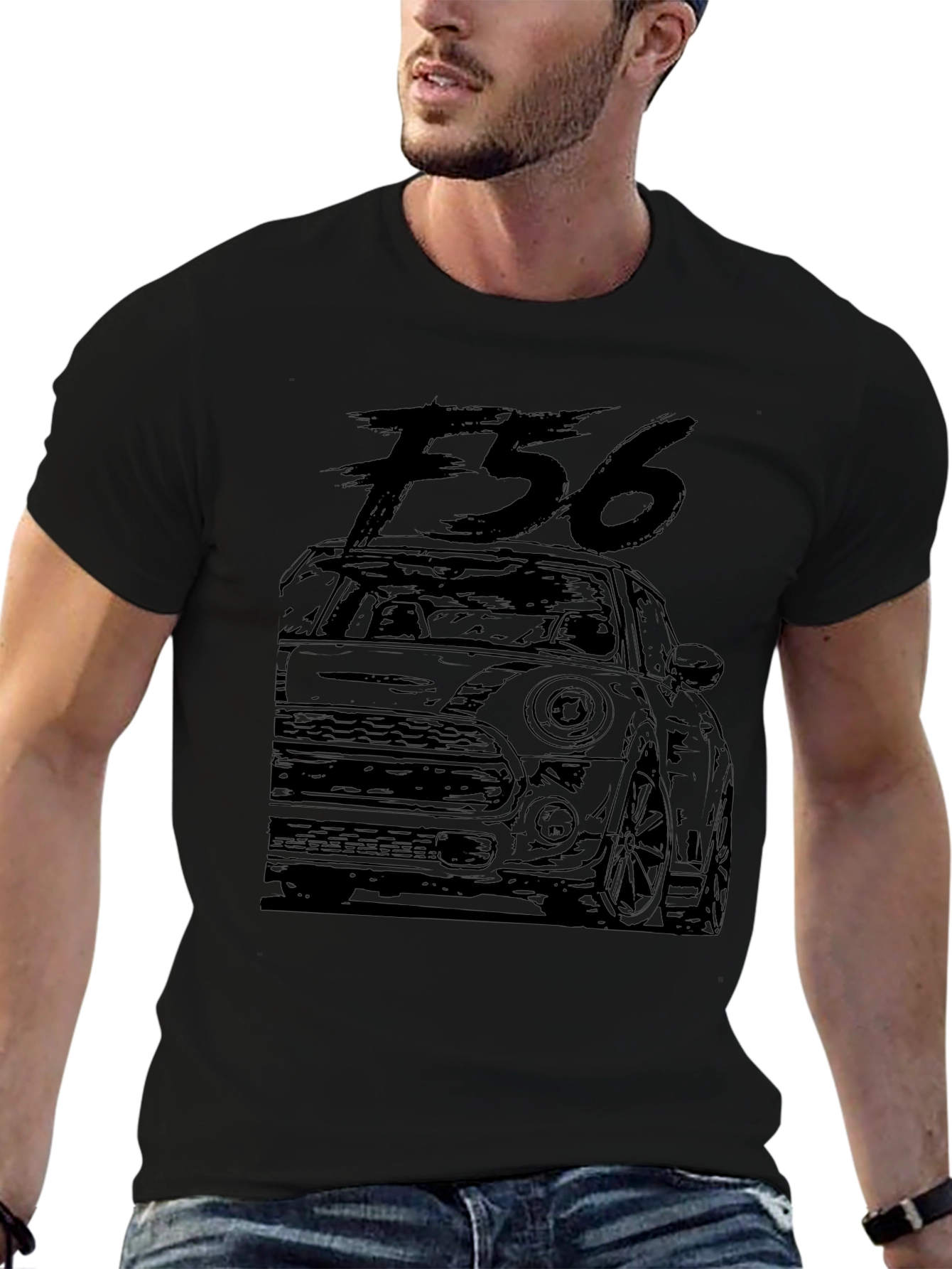 Mini Cooper F56 Car Enthusiast Black T-Shirt