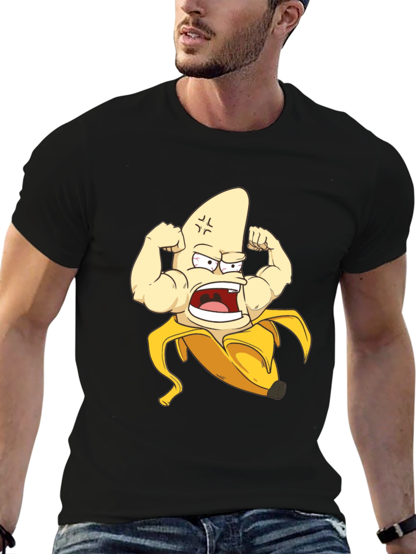 Muscle Banana Black T-Shirt