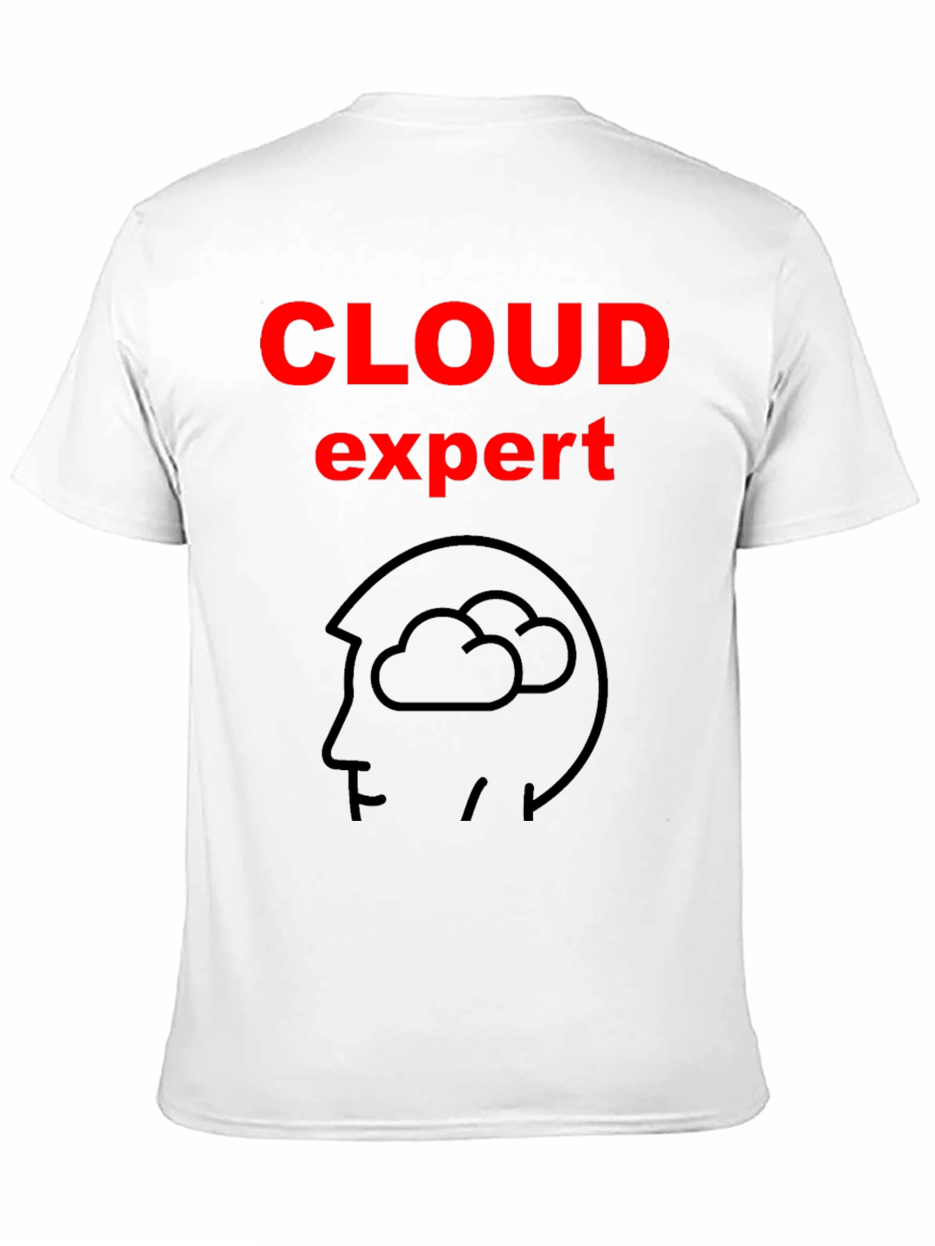 Cloud Expert Graphic Tee - Black Cotton T-Shirt