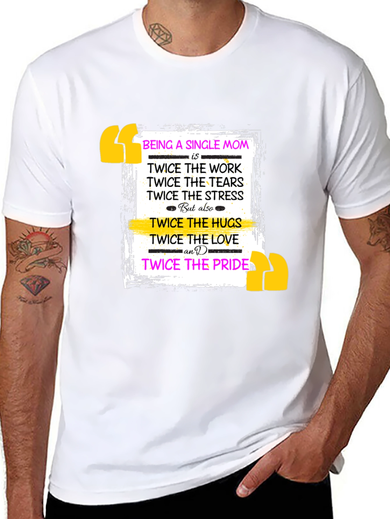Single Mom Pride T-Shirt - Twice The Love!