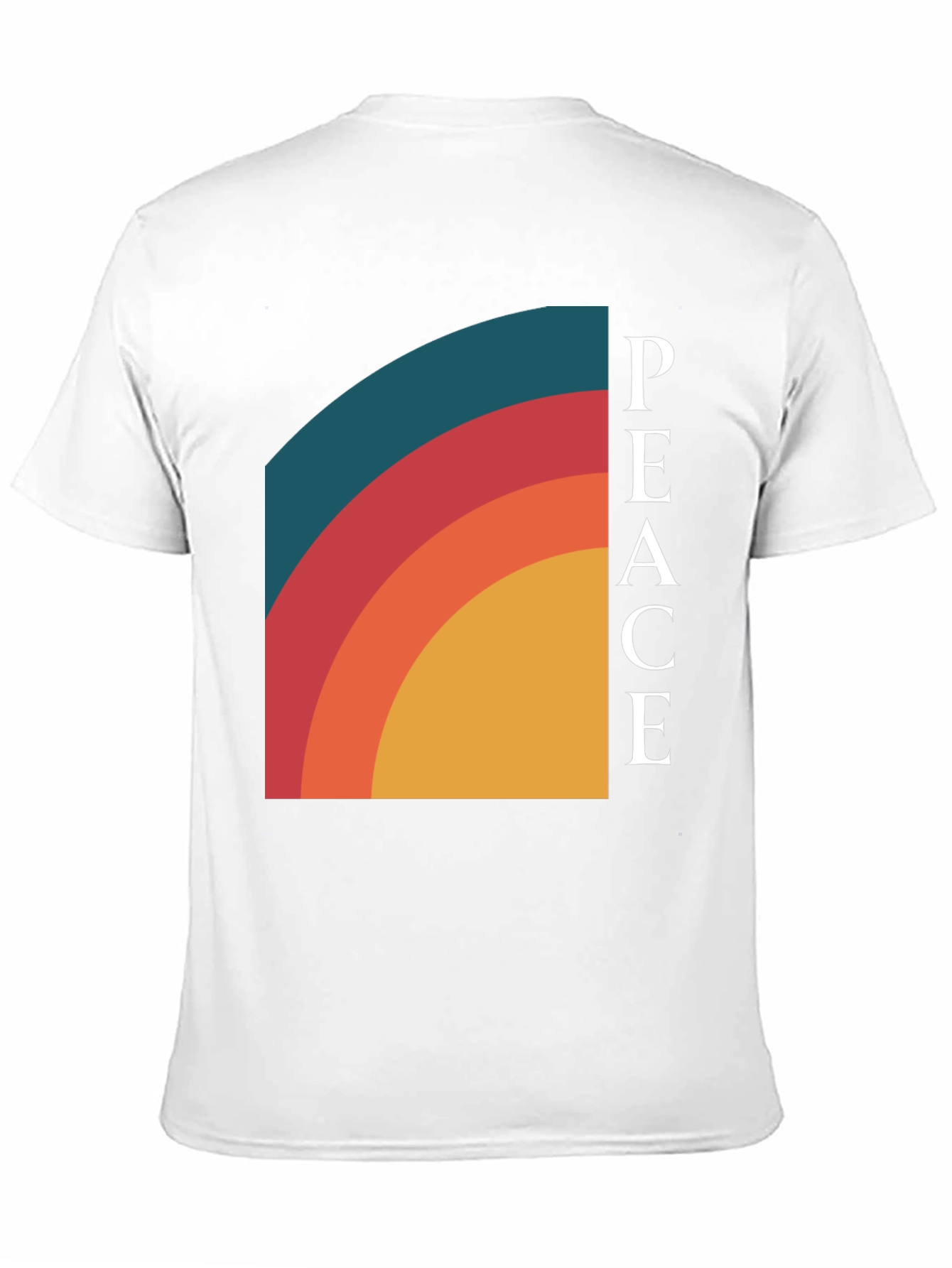 Peace Retro Rainbow Graphic Tee - Classic Fit