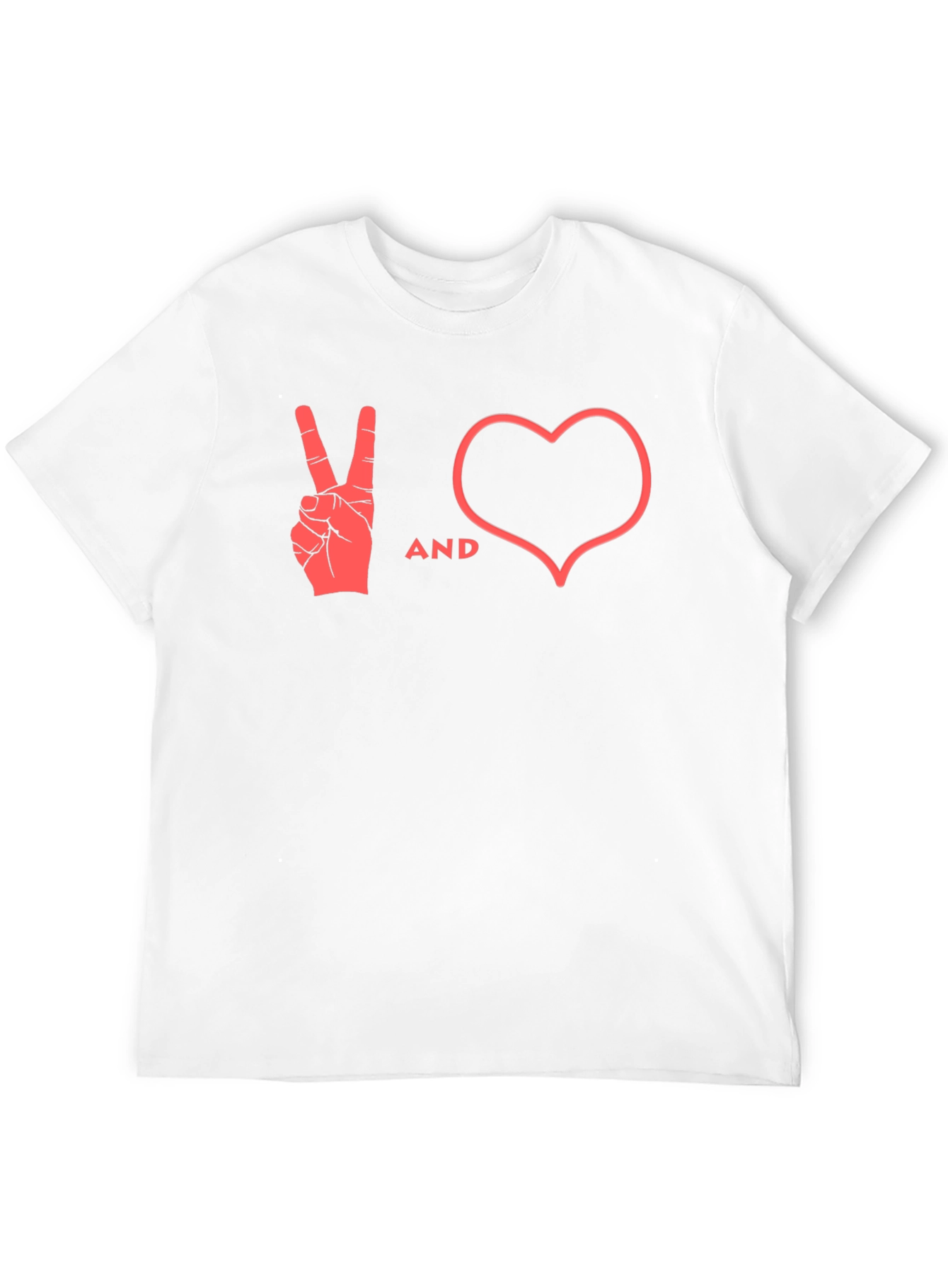 Peace and Love Black T-Shirt