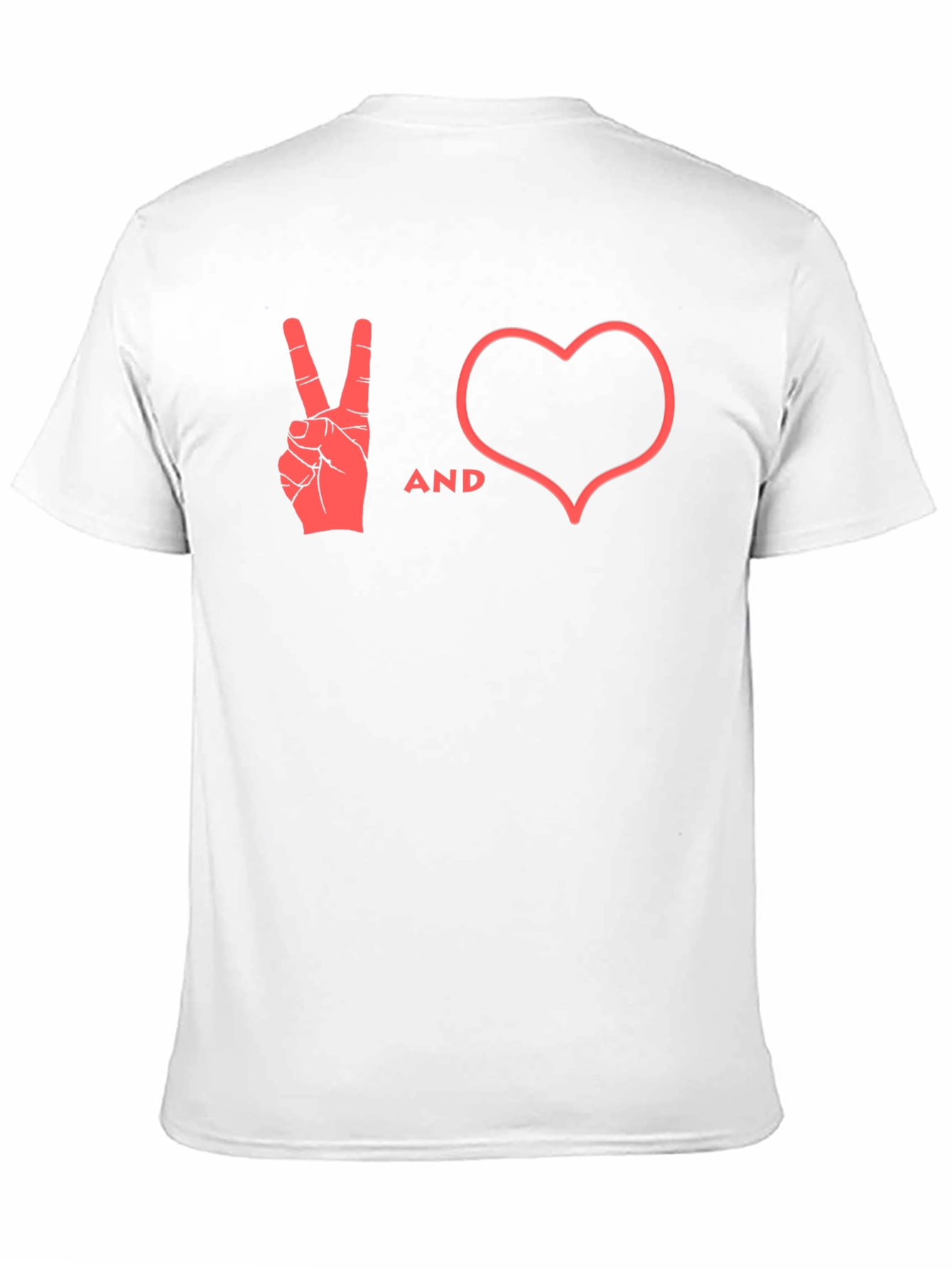 Peace and Love Black T-Shirt