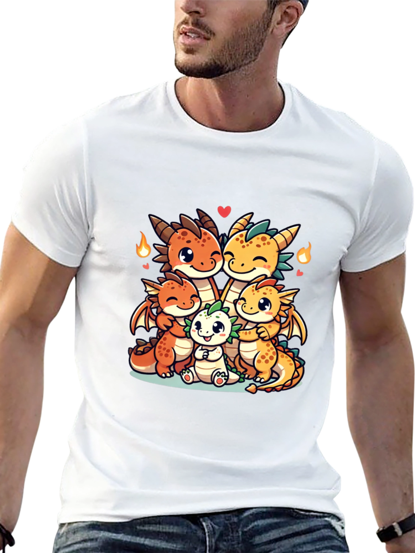 Dragon Family Graphic Tee - Cute & Comfy