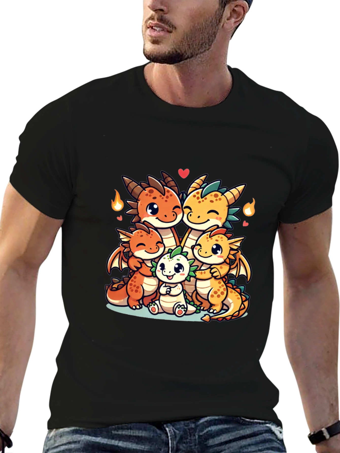 Dragon Family Graphic Tee - Cute & Comfy