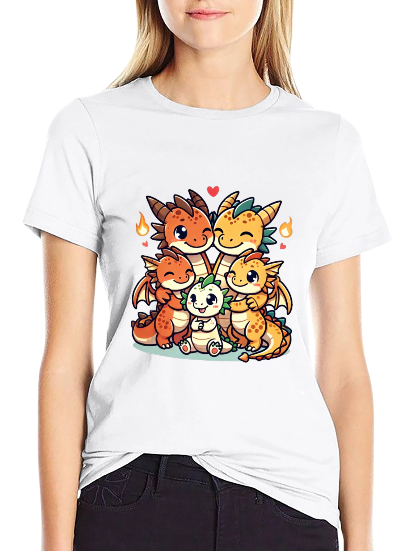 Dragon Family Graphic Tee - Cute & Comfy