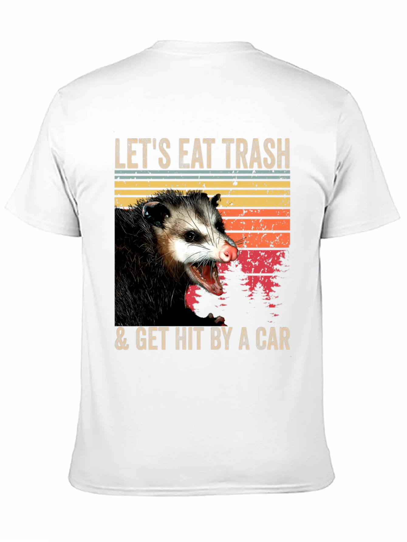Lets Eat Trash Opossum Graphic Tee