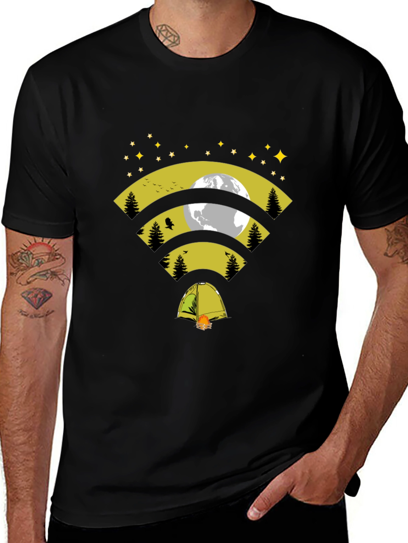 Camping WiFi T-Shirt - Connect with Nature!