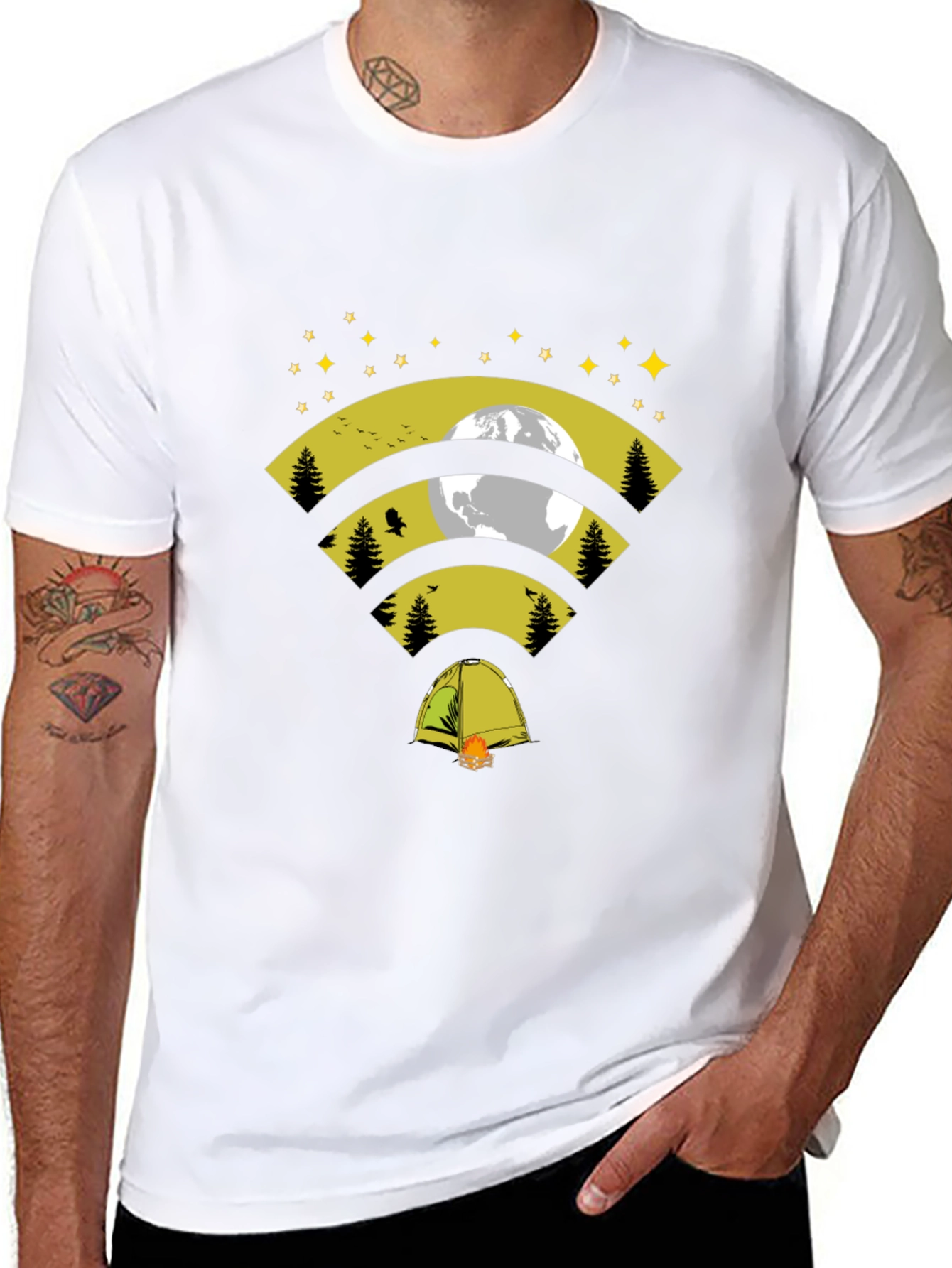 Camping WiFi T-Shirt - Connect with Nature!